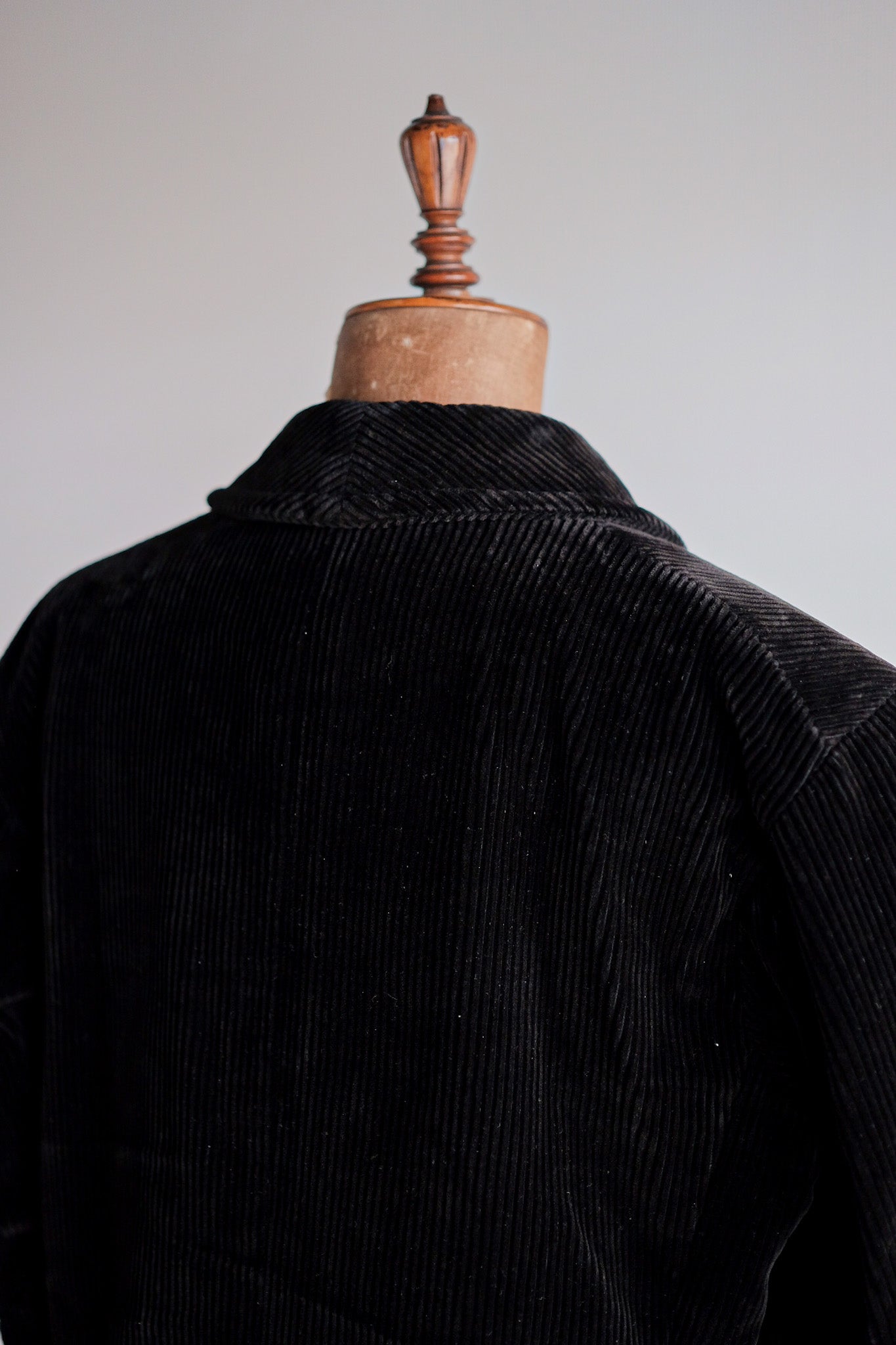 【~40's】French Vintage Black Corduroy Work Jacket