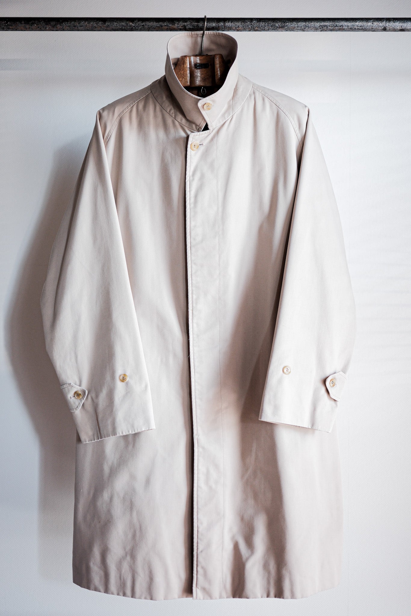 【~80's】Vintage Burberry's Single Raglan Balmacaan Coat
