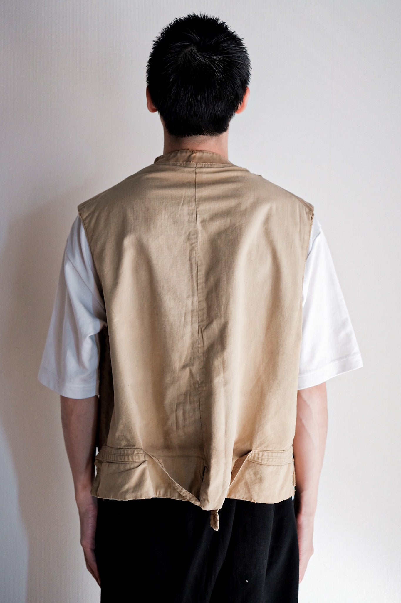 【~30's】French Vintage Moleskin Hunting Gilet