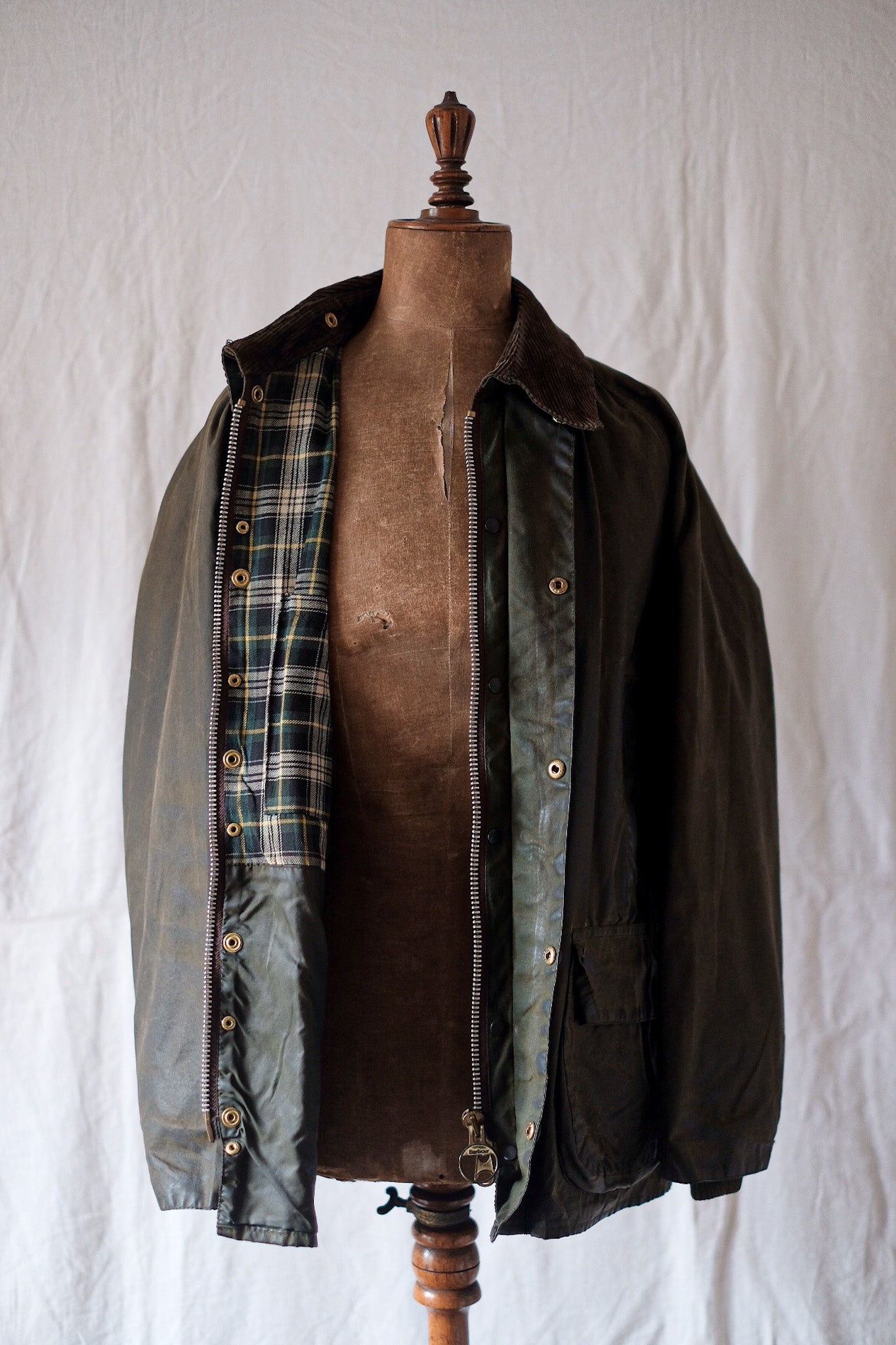 【~90's】Vintage Barbour "BEDALE" 3 Crest Size.40