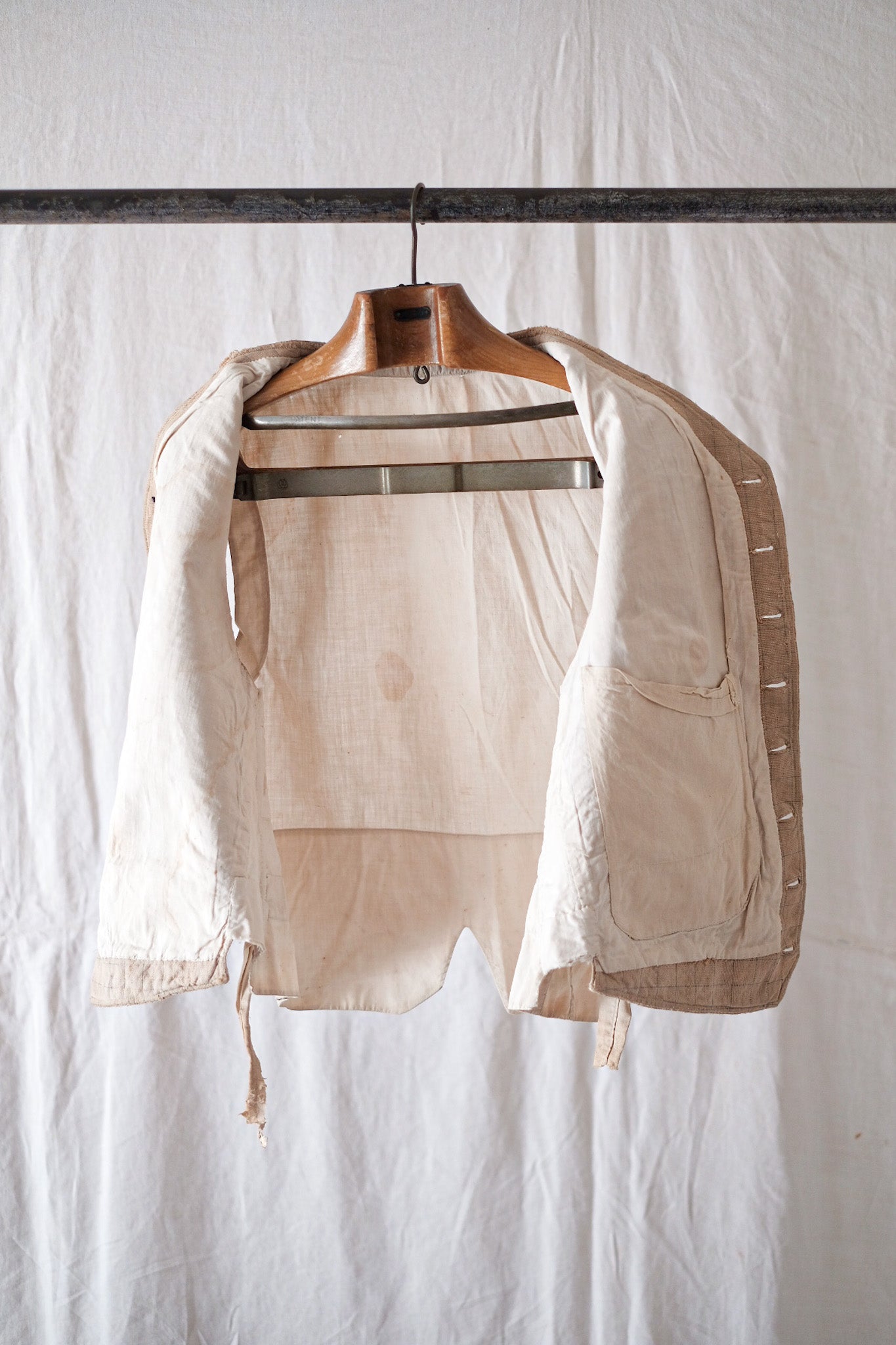 【~30's】French Vintage Cotton Gilet