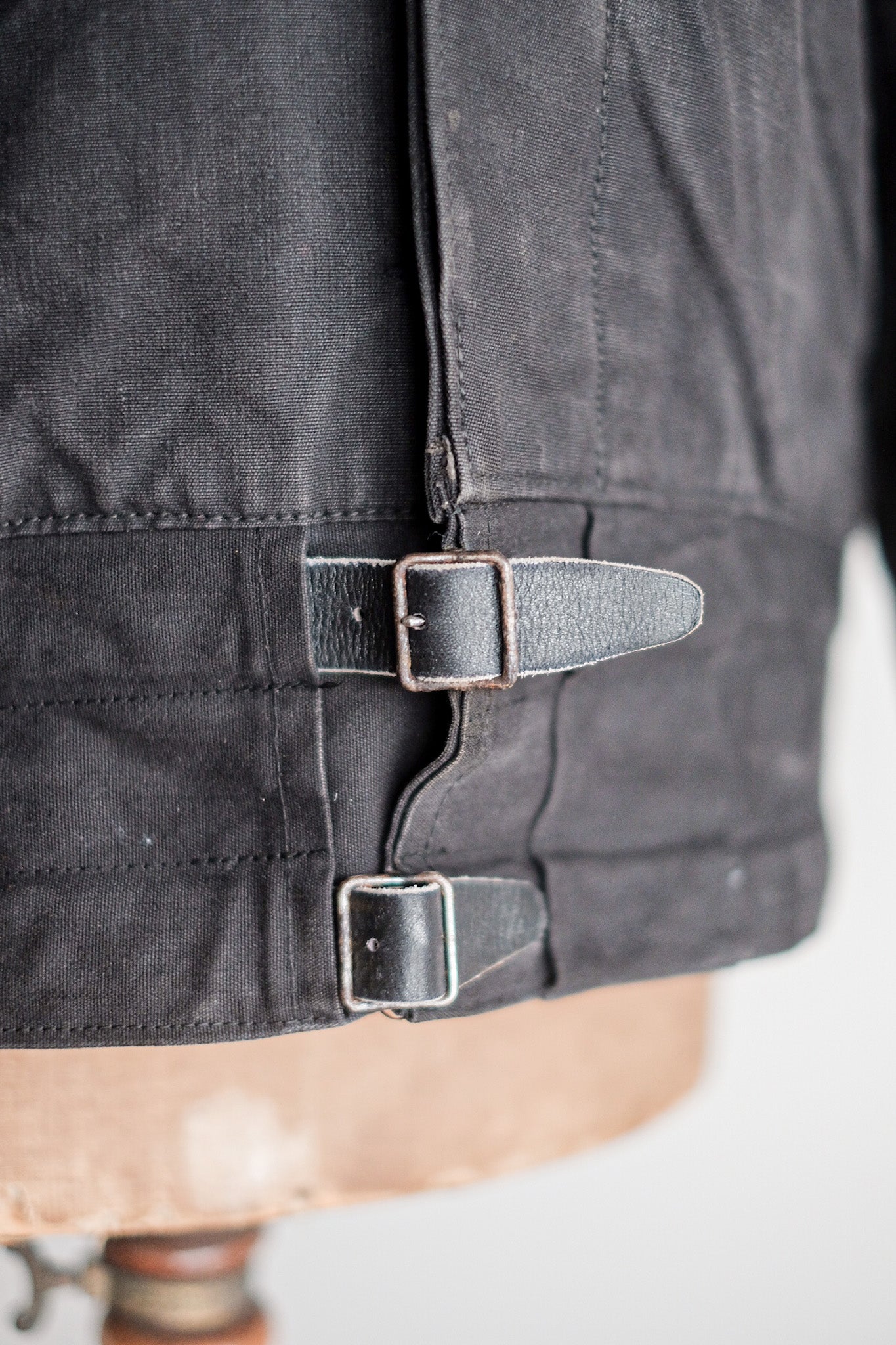 【~50’s】Swedish Army Motorcycle Jacket “Black Color”