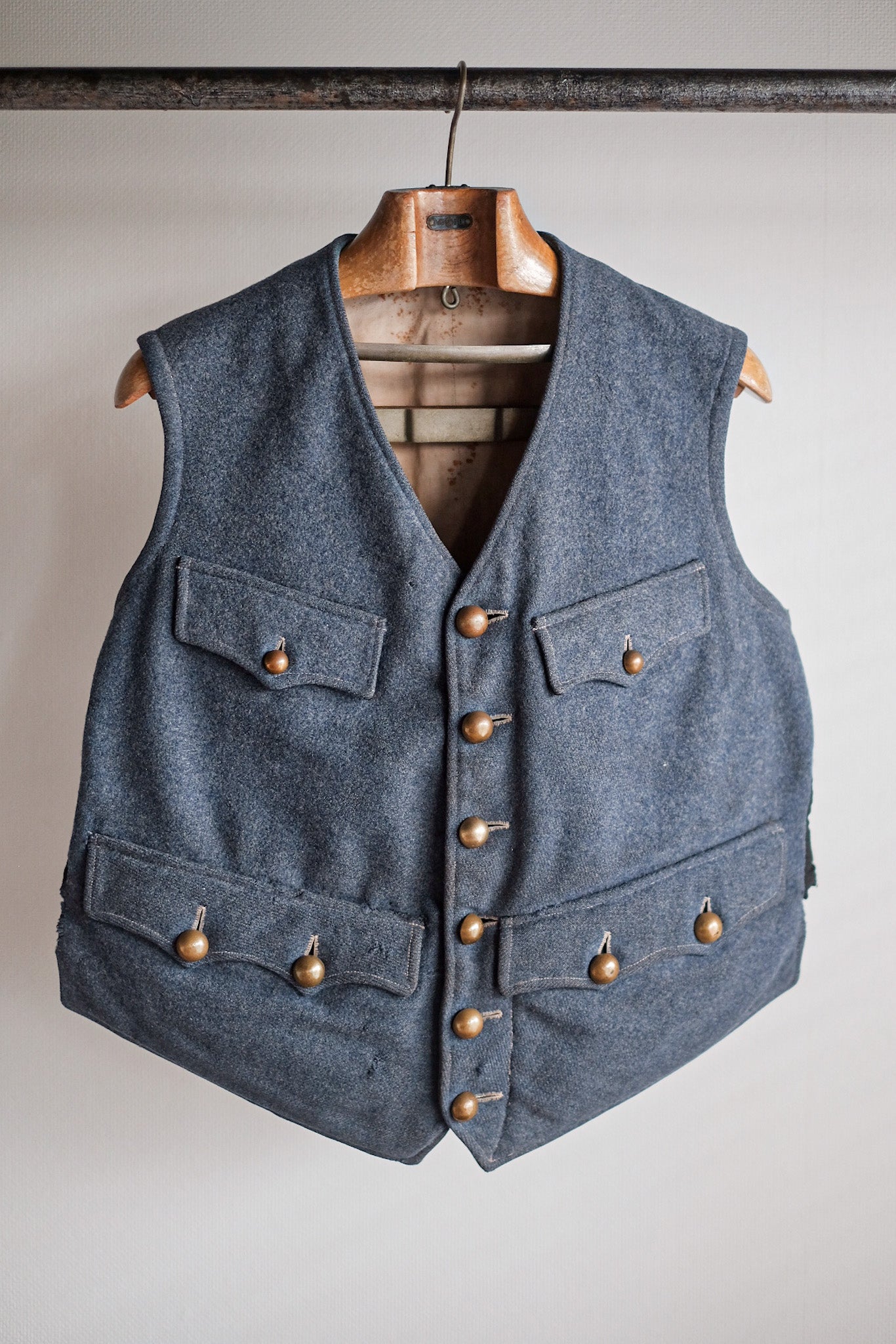 【~10's】WW1 French Army Wool Gilet
