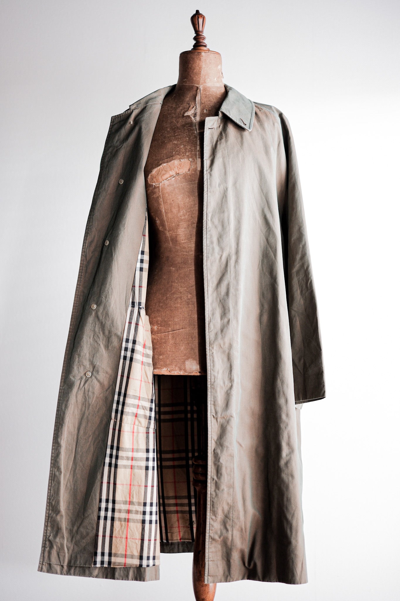 【~80's】Vintage Burberry's Single Raglan Balmacaan Coat C100 Size.54REG "TAMAMUSHI"