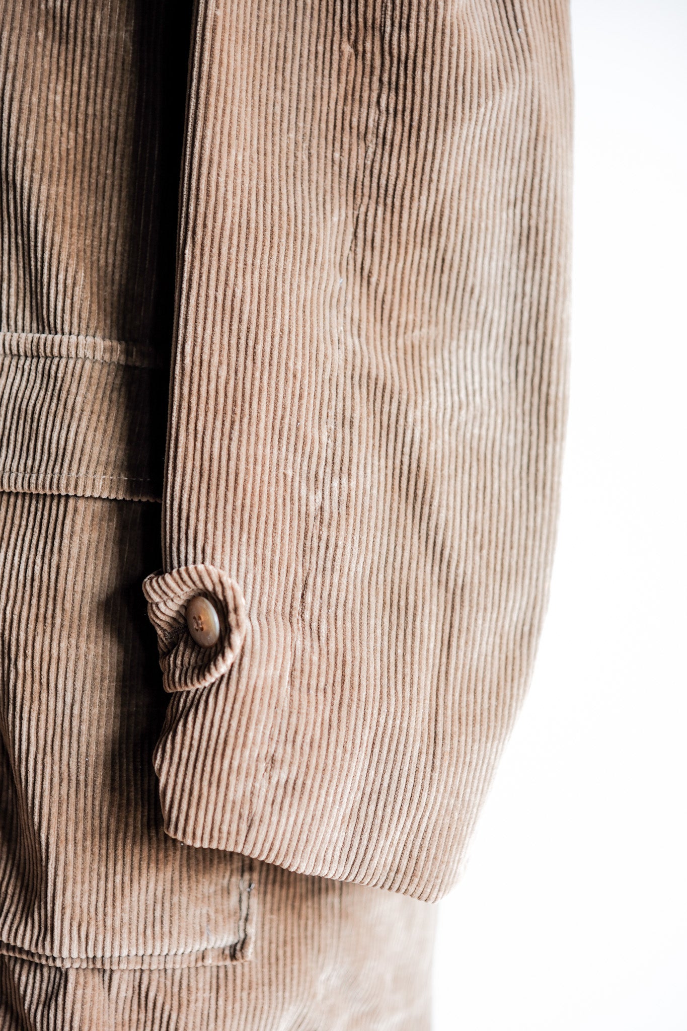 【~80's】Old INVERTERE Brown Corduroy Jacket With Chin Strap