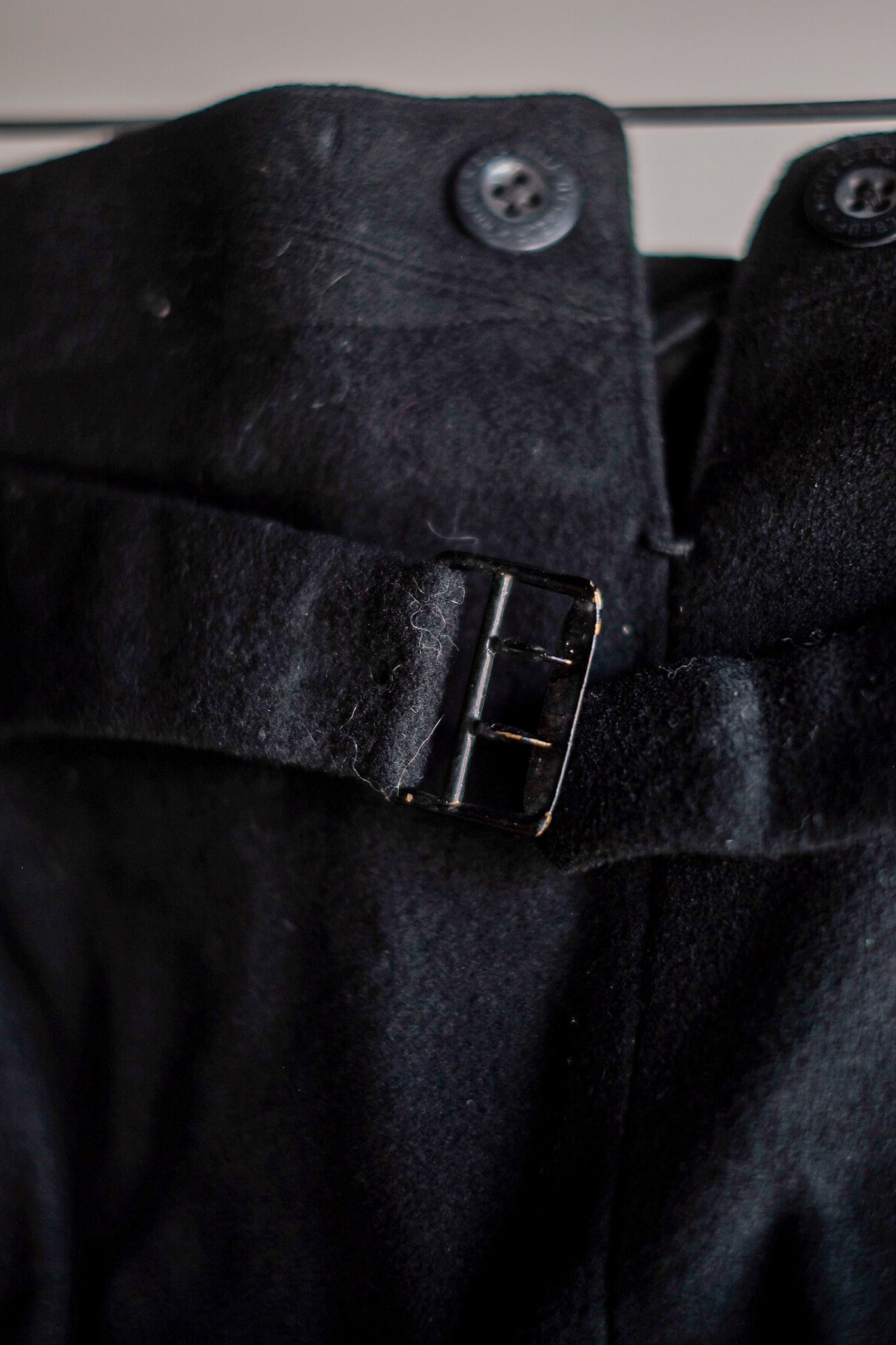 【~40's】French Vintage Side Line Wool Trousers "Dead Stock"