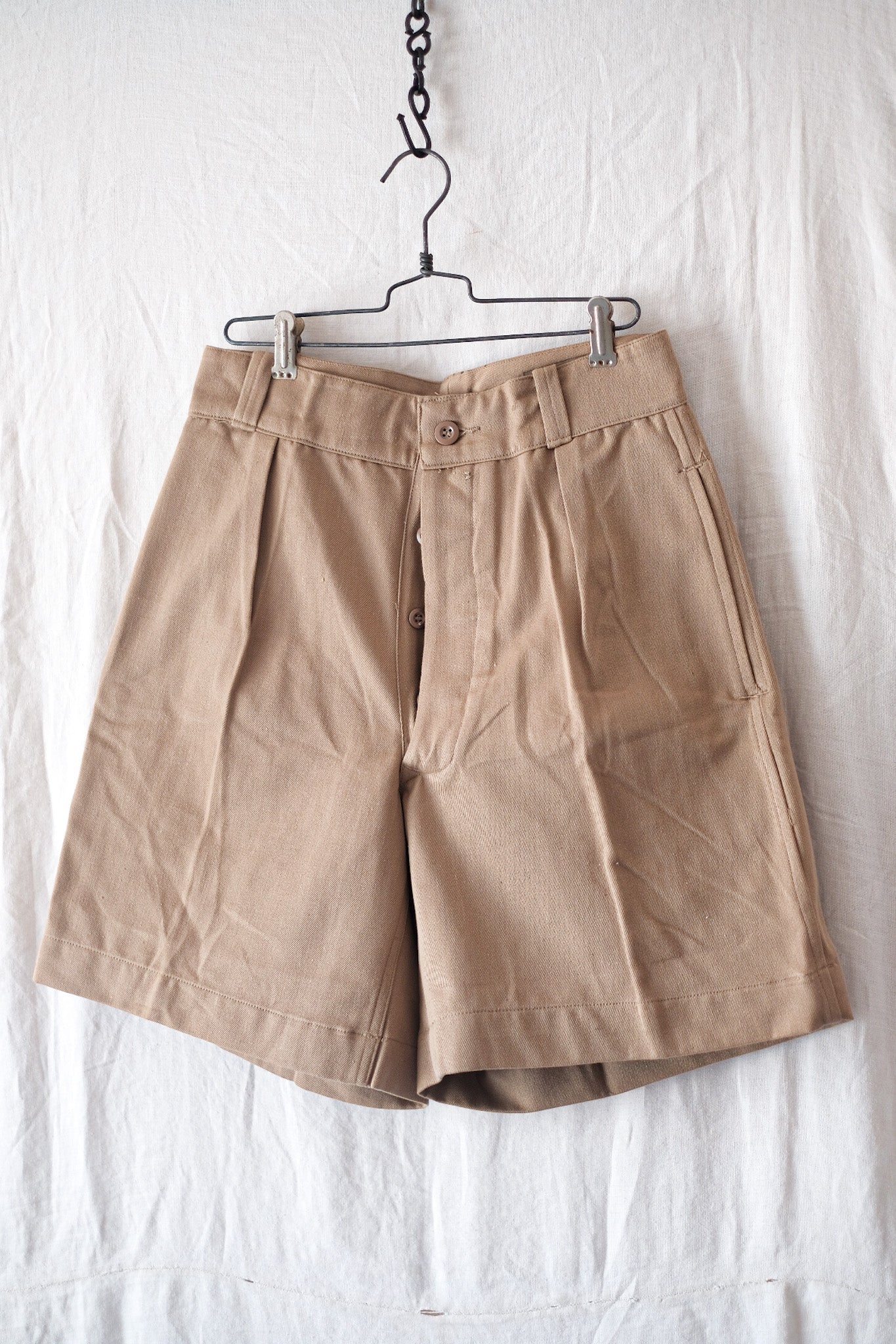 【~60's】French Army M52 Chino Shorts Size.1 "Dead Stock"