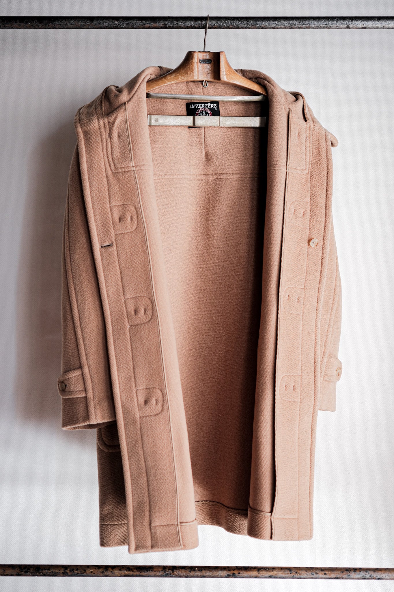 【~90's】Old INVERTERE Wool Duffle Coat "Moorbrook"