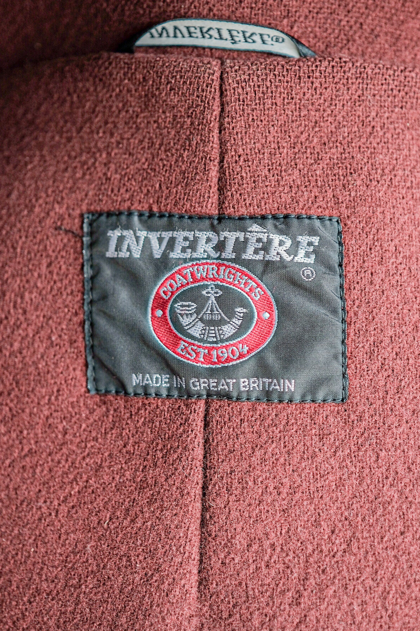 【~90's】Old INVERTERE Wool Duffle Coat "Moorbrook"