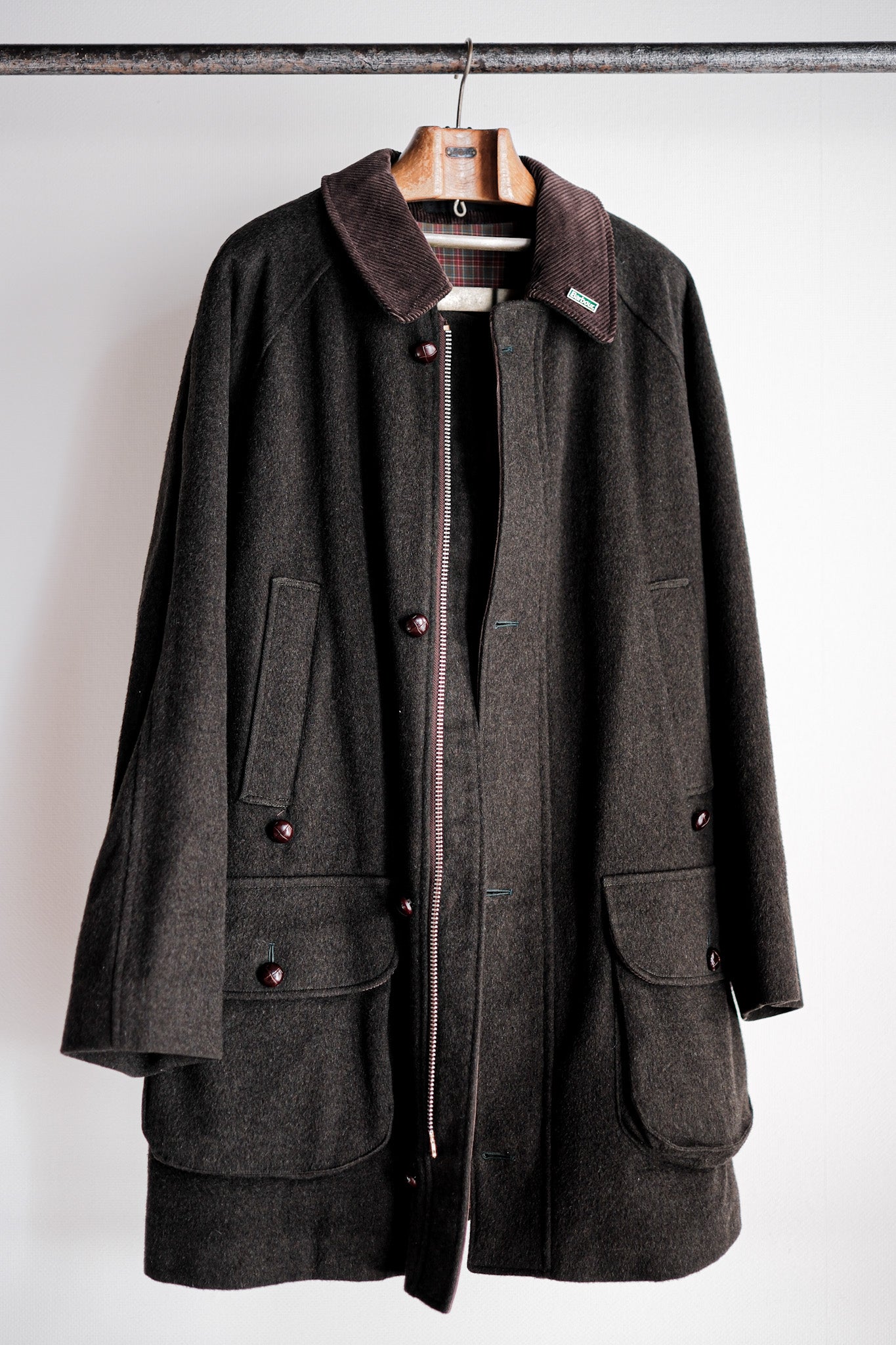 【~90's】Vintage Barbour "LODEN JACKET" 3 Crest Size.42