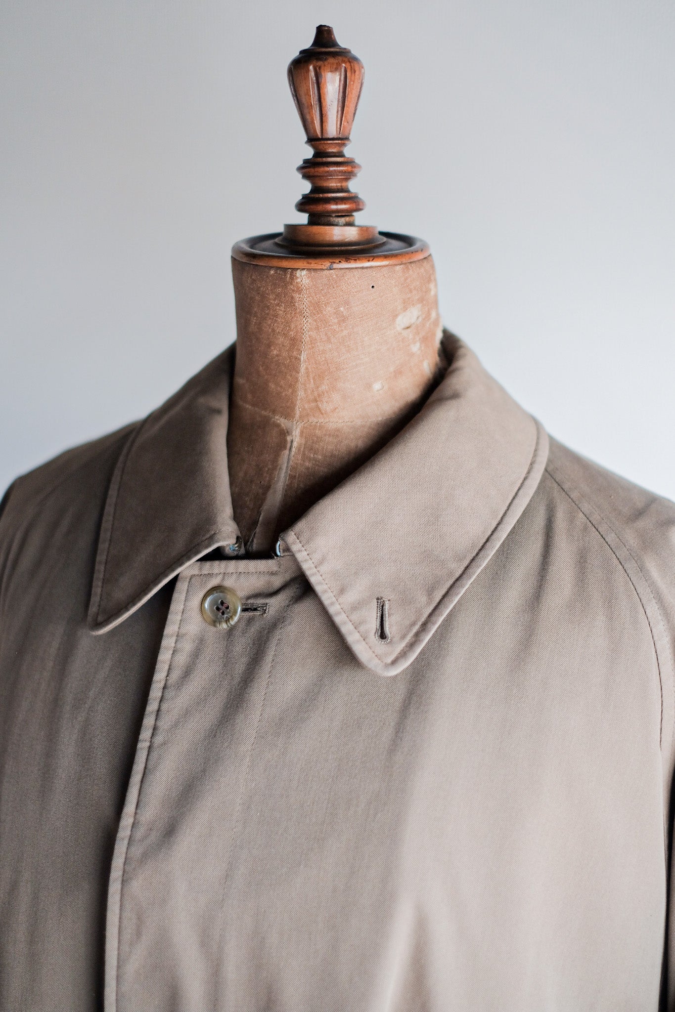 【~70's】Vintage Burberry's Single Raglan Rider Coat With Liner "JENS SORENSEN & CO. 別注"