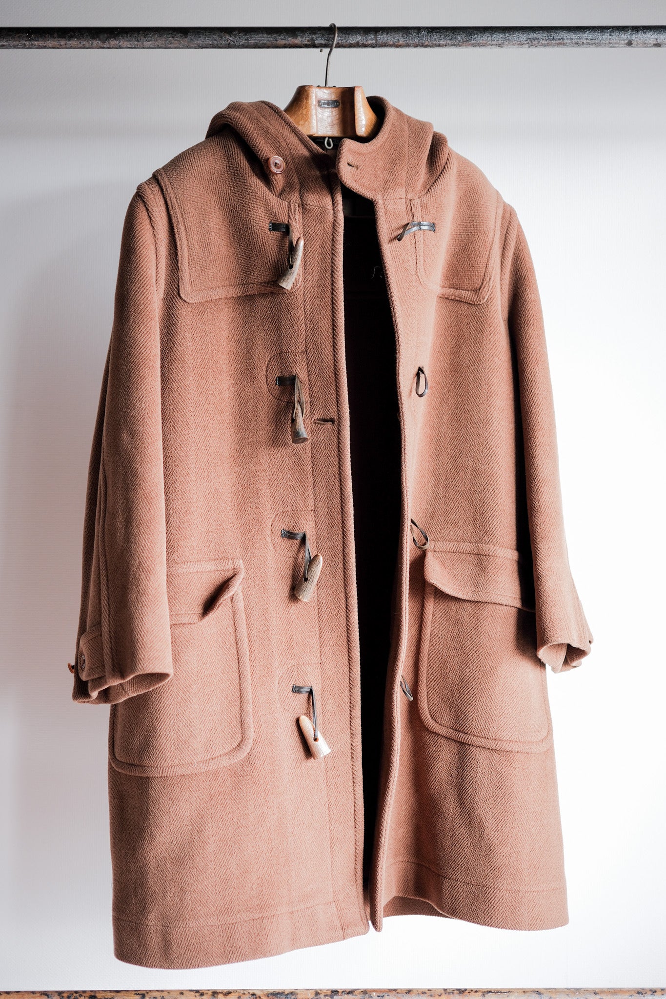 【~90's】Old INVERTERE Wool Duffle Coat "Moorbrook"