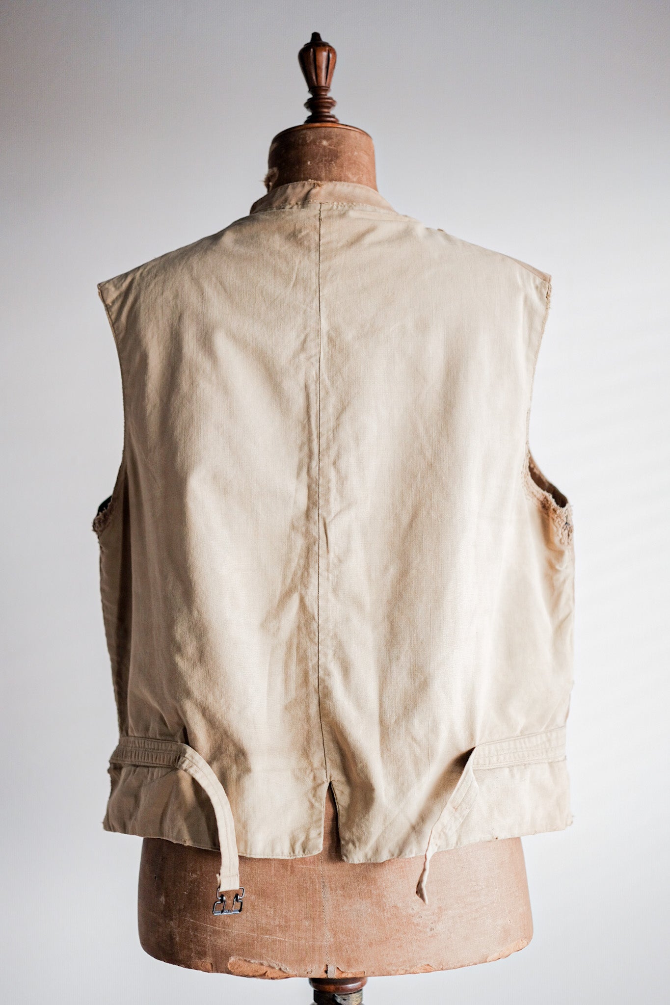 【~30's】French Vintage Moleskin Hunting Gilet