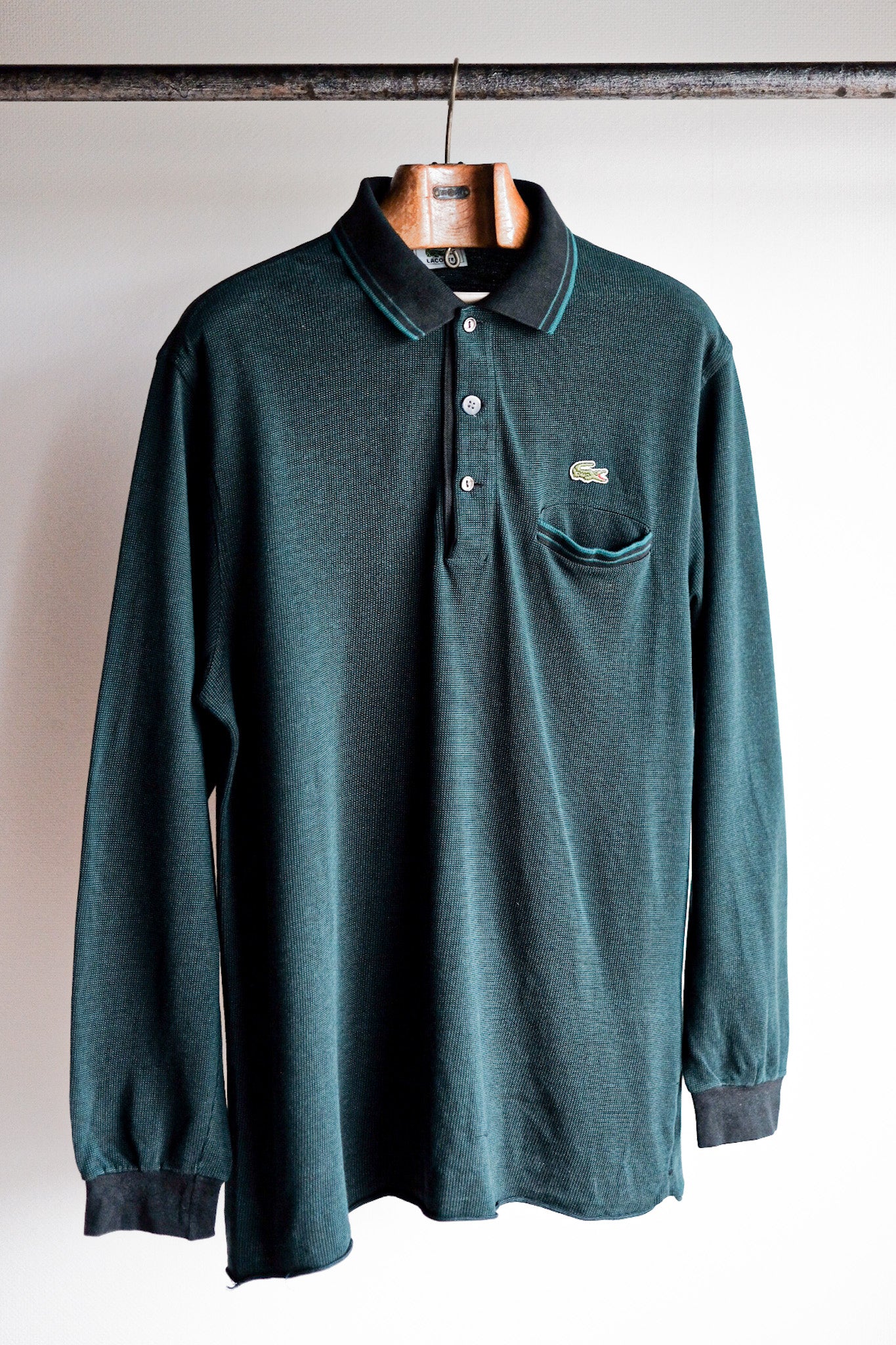 【~80's】CHEMISE LACOSTE L/S Polo Shirt Size.5 "Multi Color"