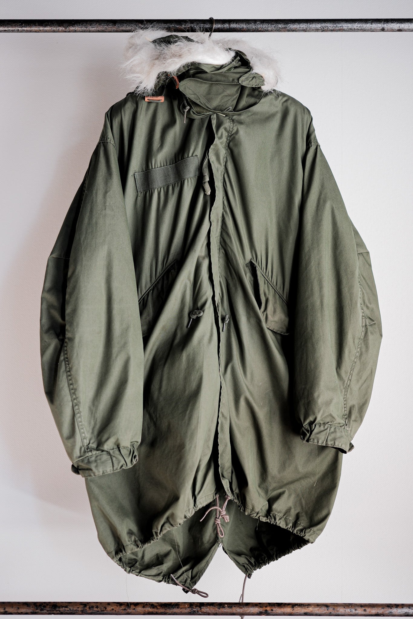【~80's】U.S.ARMY M-65 Fishtail Parka Size.LARGE "Full Set"