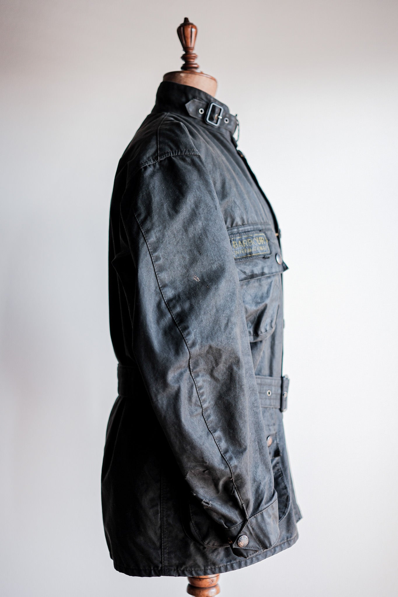 【~80's】Vintage Barbour "INTERNATIONAL SUIT" With Liner 2 Crest Size.40