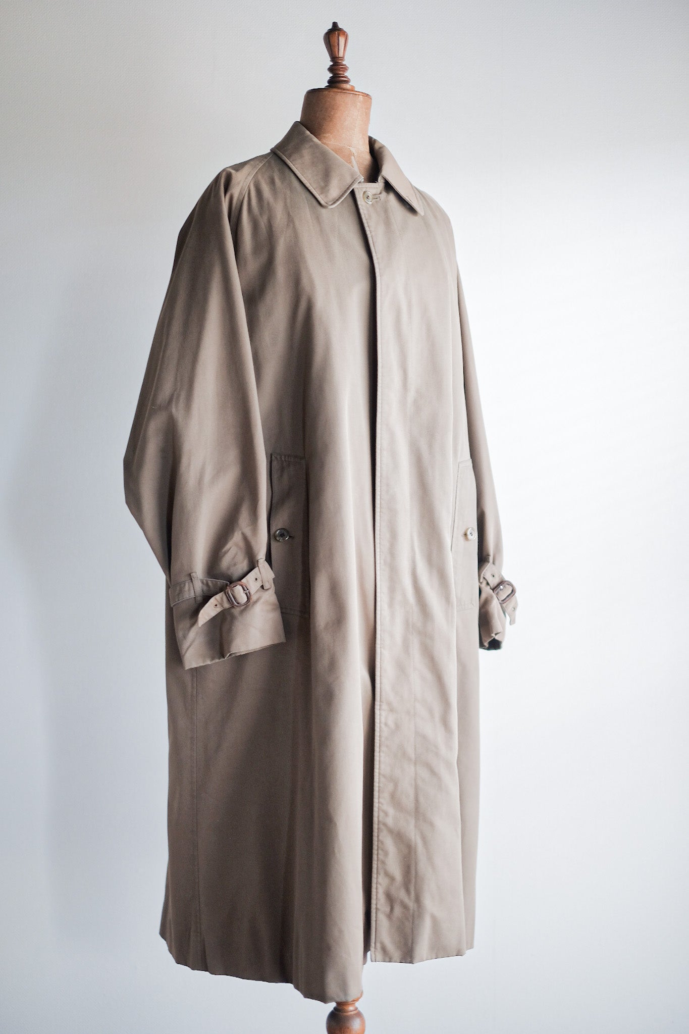 【~70's】Vintage Burberry's Single Raglan Rider Coat With Liner "JENS SORENSEN & CO. 別注"