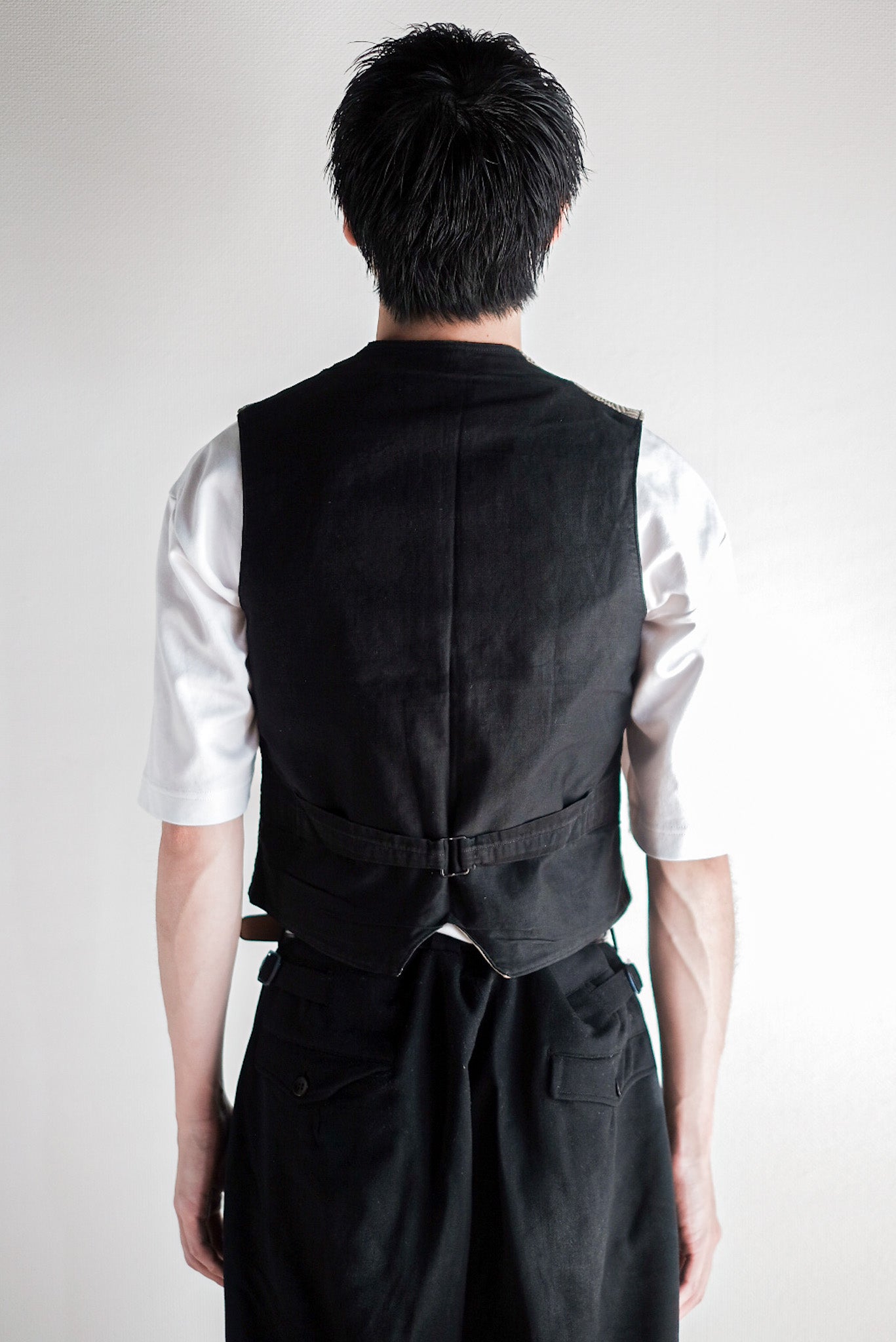 【~30's】French Vintage HBT Wool Work Gilet