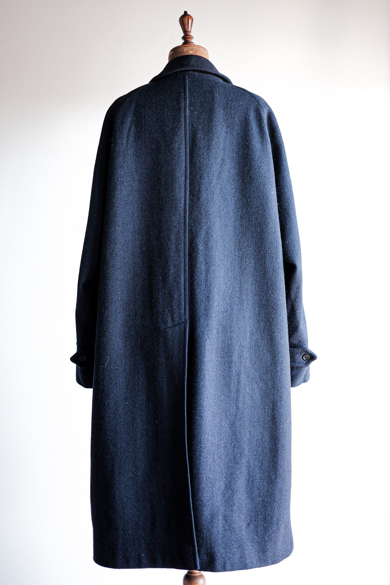 【~80's】Vintage Burberry's Single Raglan Balmacaan Coat Size.54RL "HARRIS TWEED" "Kraft 別注"