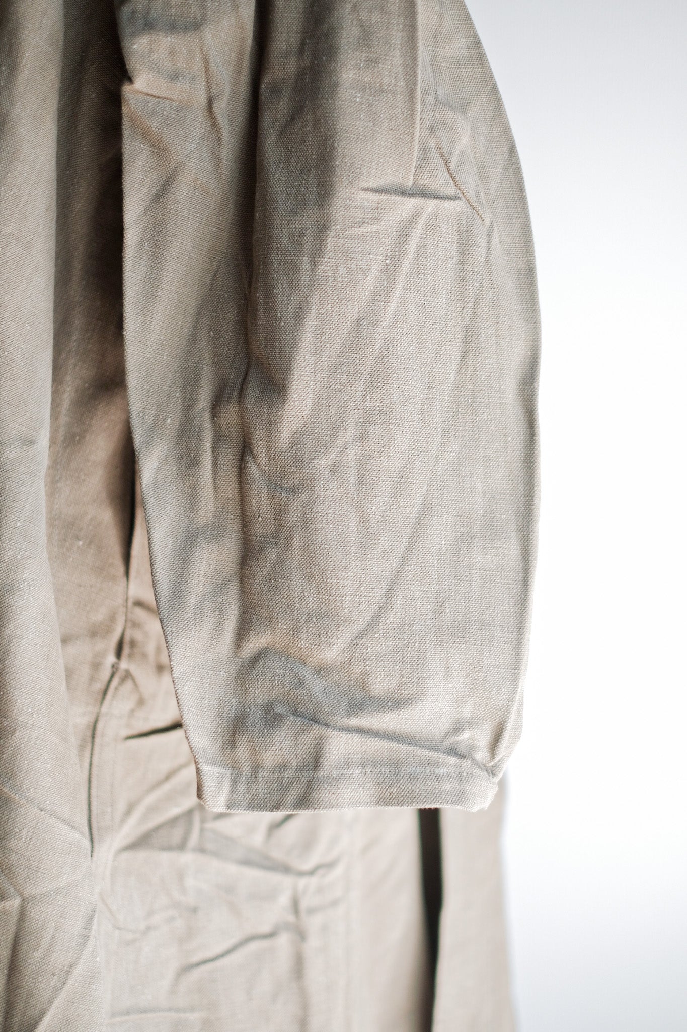 【~50's】French Army M35 Motorcycle Coat "Cotton Linen Type" "Dead Stock"