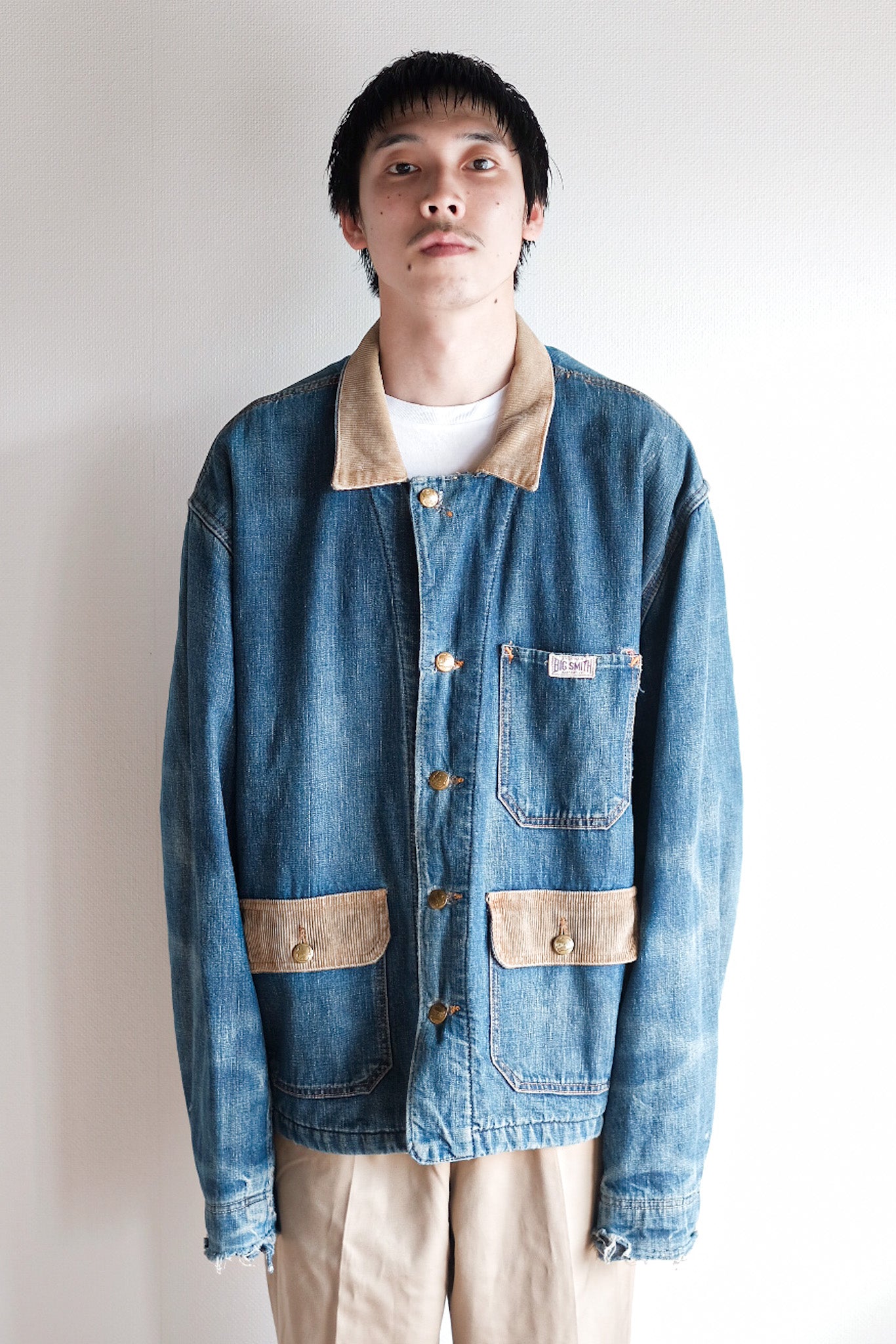 【~40's】American Vintage Denim Coverall With Blanket "BIG SMITH"