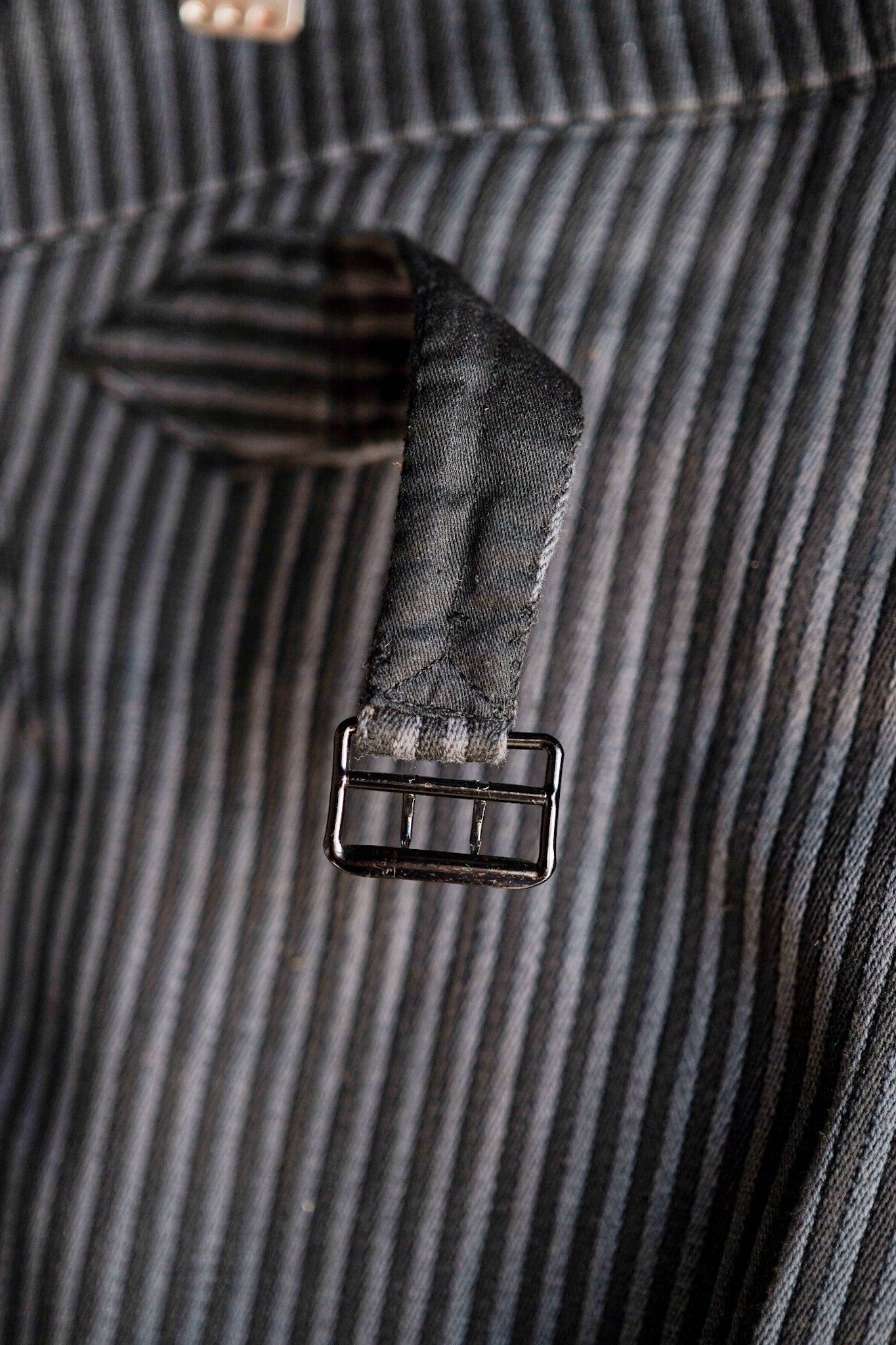 【 ~ 30's 】 French Vintage Cotton Pique Pique Striped Pants "Dead Stock"