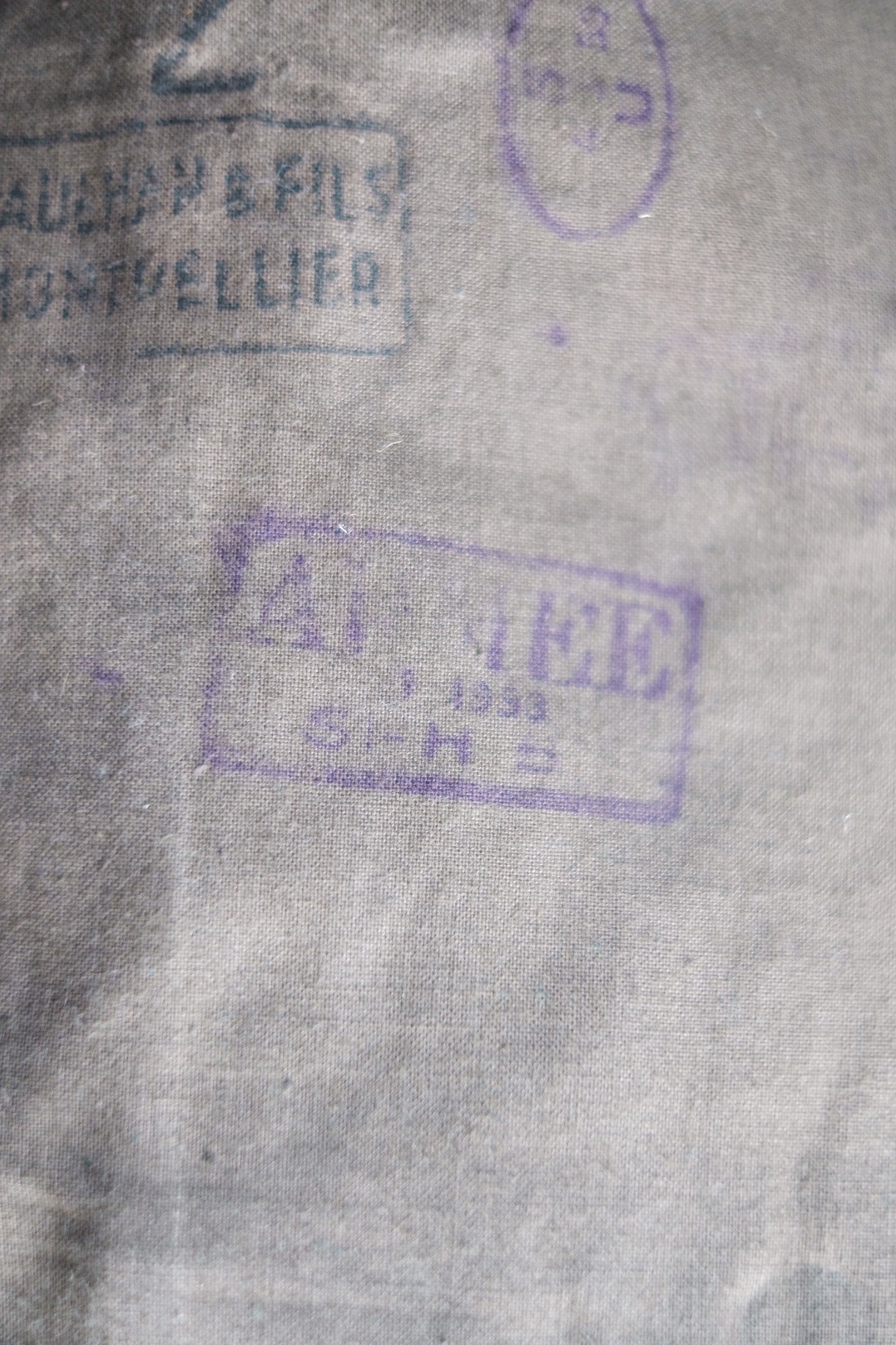 【~50's】French Army M35 Motorcycle Coat "Cotton Linen Type" "Dead Stock"