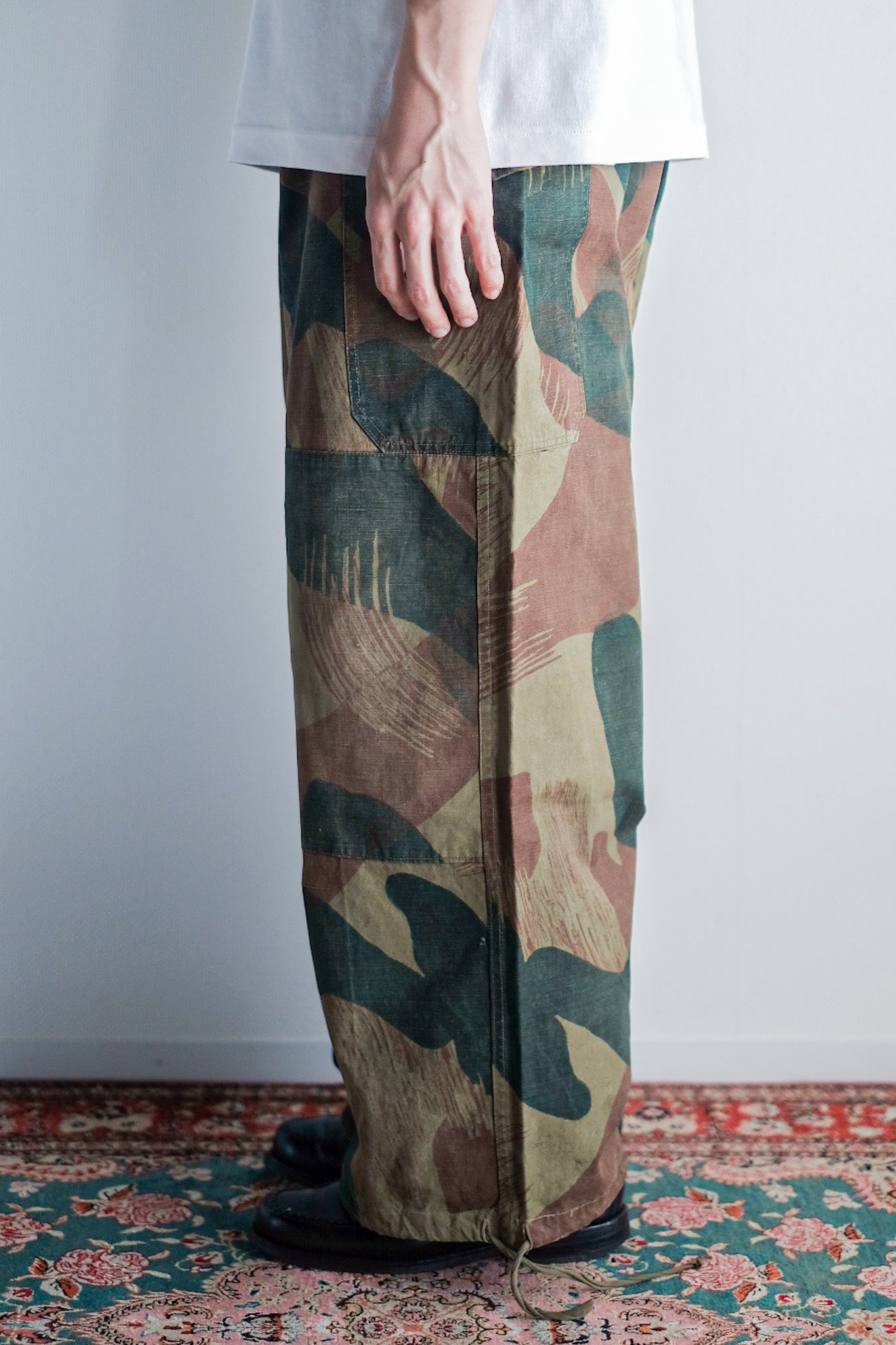 【~50's】Belgium Army Brushstroke Camo Airborne Pant Size.7