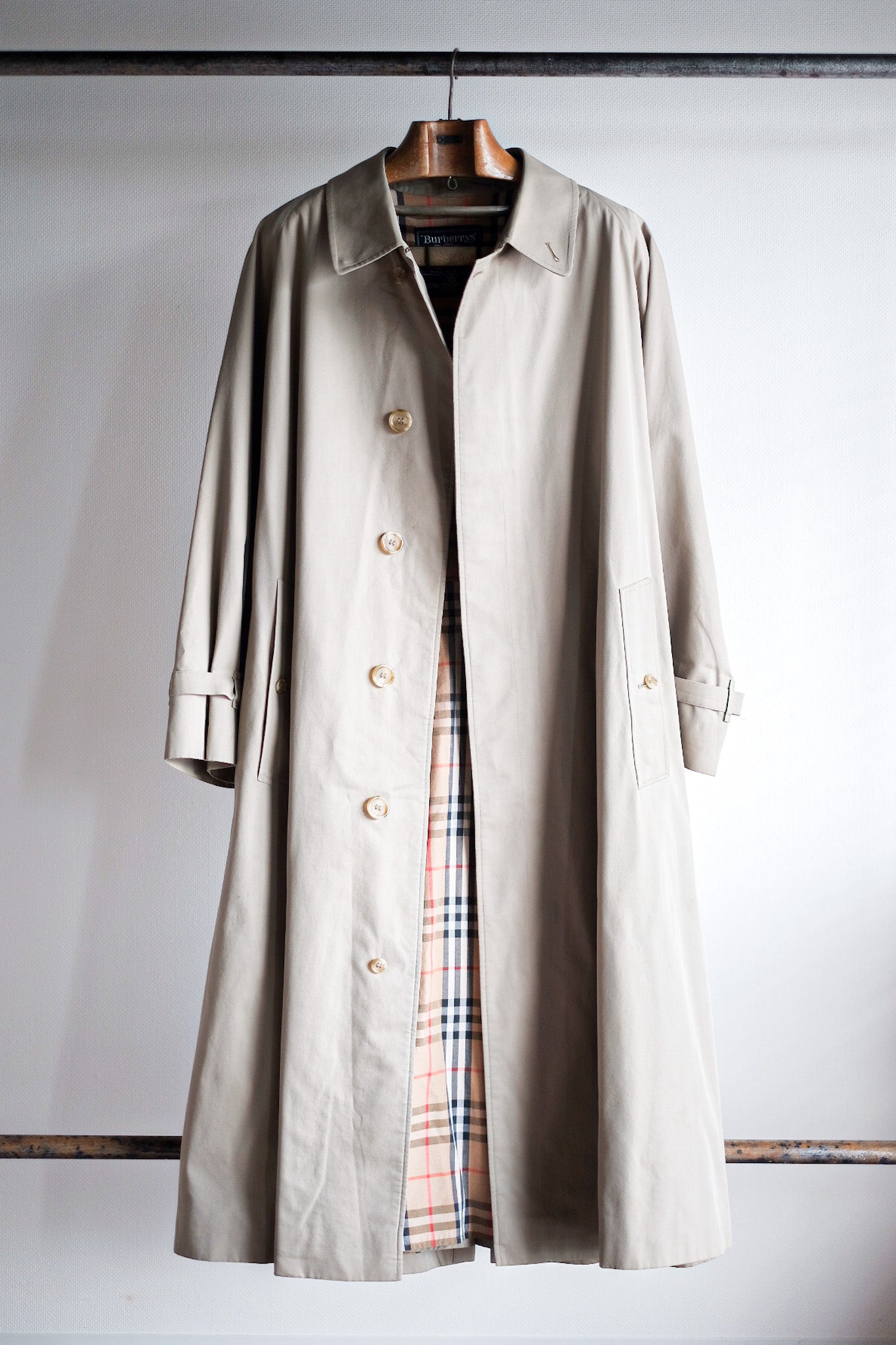 【~80's】Vintage Burberry Single Raglan Rider Coat C100 "HANS ALFRED TERNER 別注"
