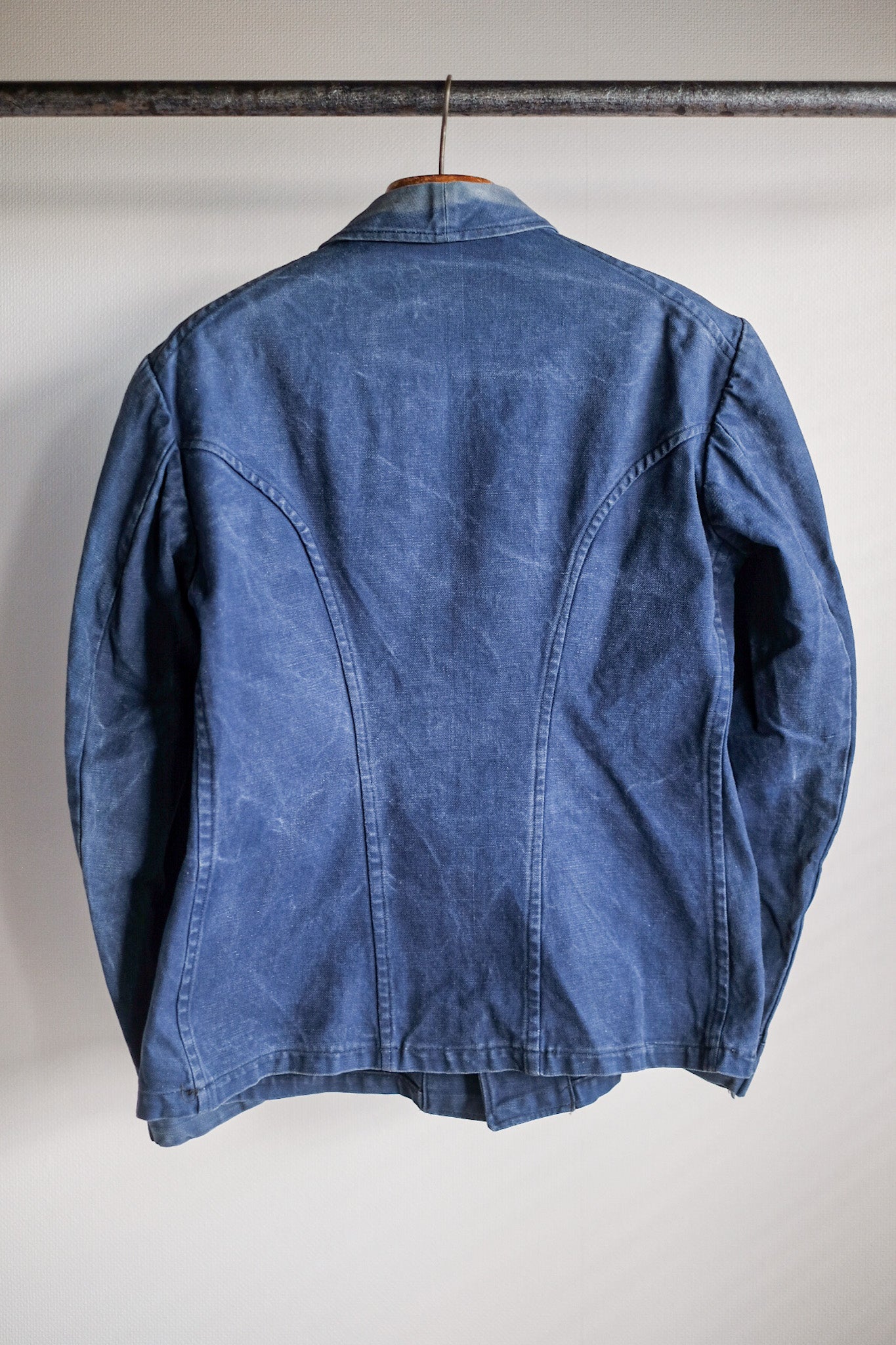 【~30's】French Vintage Indigo Metis Fireman Jacket