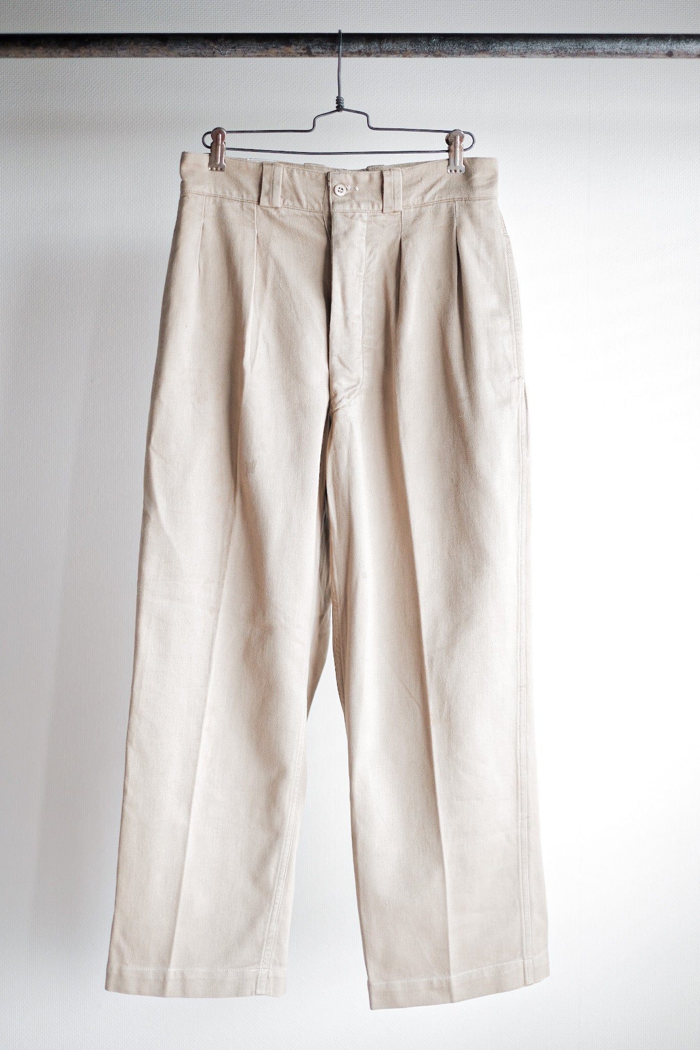 【~60's】French Army M52 Chino Trousers Size.11