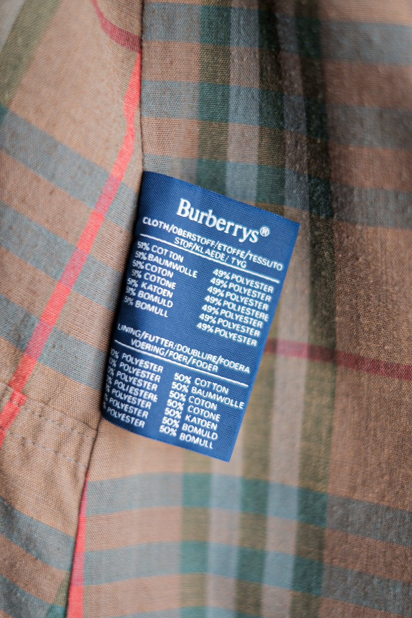 【~70's】Vintage Burberry's Single Raglan Rider Coat With Liner "JENS SORENSEN & CO. 別注"