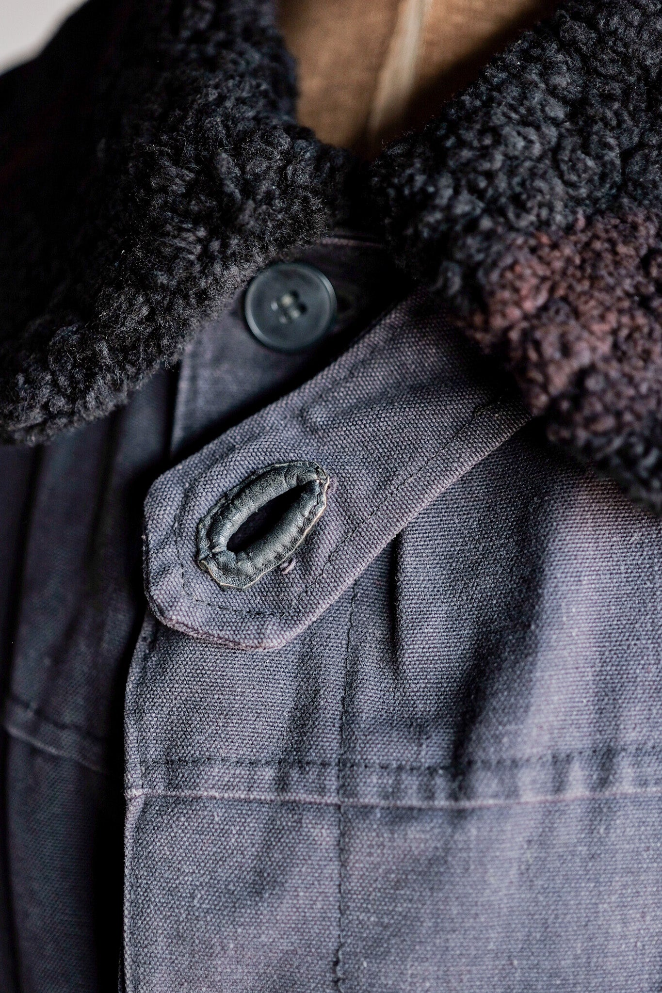 【~50’s】Swedish Army Motorcycle Jacket “Black Color”