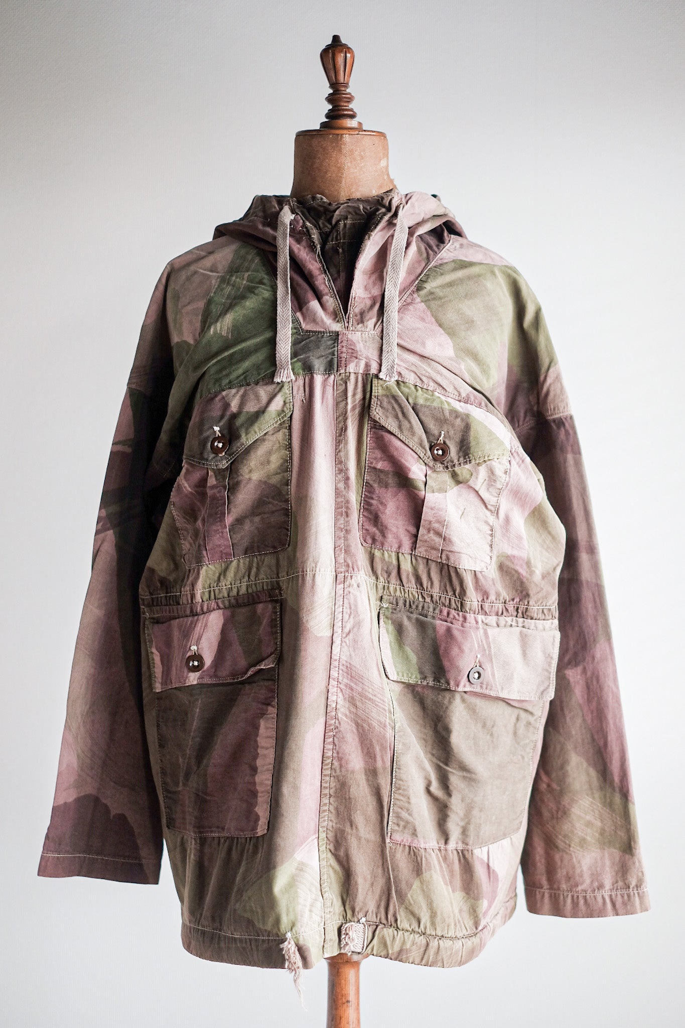 【~40's】British Army SAS Camouflaged Windproof Smock Size.7 "Dead Stock"