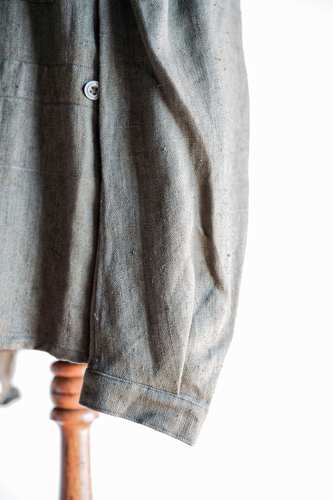 【~30's】German Air Force Green Linen HBT Jacket "Luftwaffe" "Dead Stock"