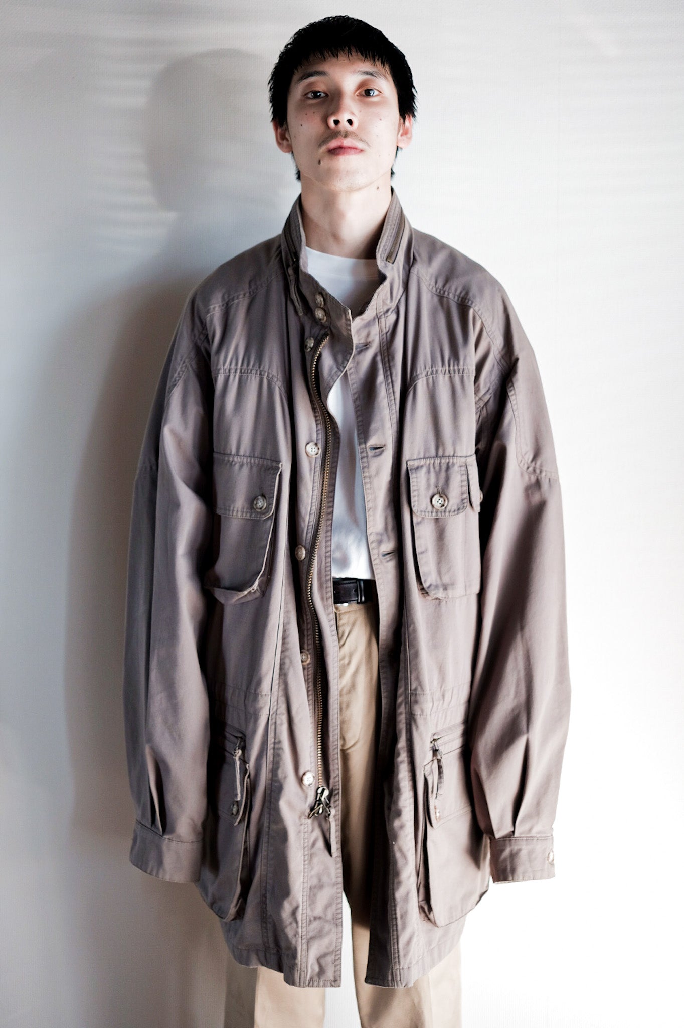 【~90's】Willis&Geiger Bush Poplin Safari Jacket Size.L-TALL