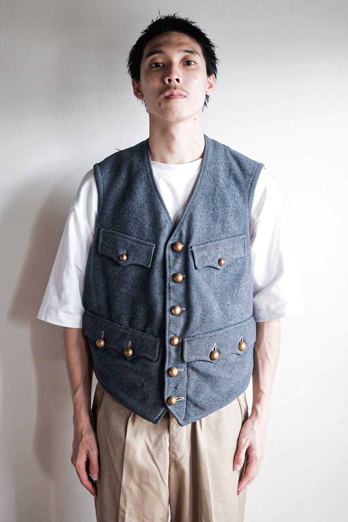 【~10's】WW1 French Army Wool Gilet