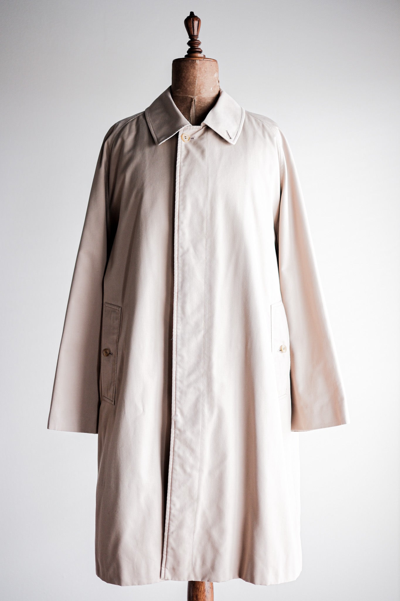 【~80's】Vintage Burberry's Single Raglan Balmacaan Coat
