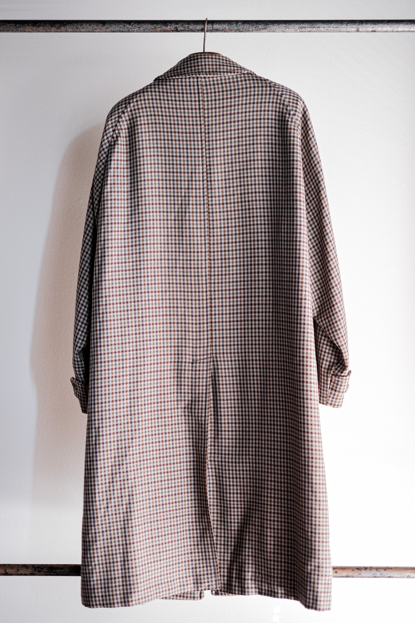 【~80's】Vintage Burberry's Single Raglan Wool Balmacaan Coat Size.56REG
