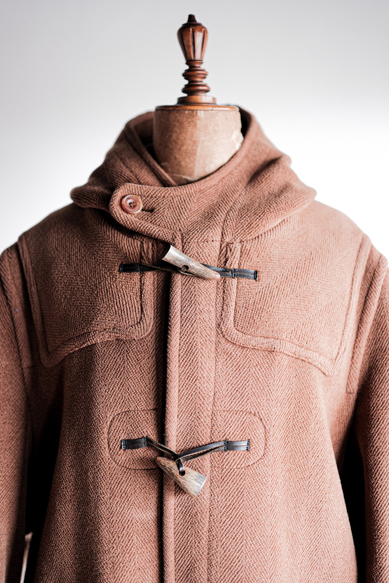 【~90's】Old INVERTERE Wool Duffle Coat "Moorbrook"