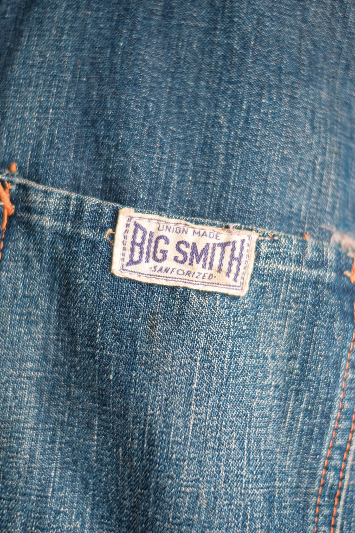 【~40's】American Vintage Denim Coverall With Blanket "BIG SMITH"