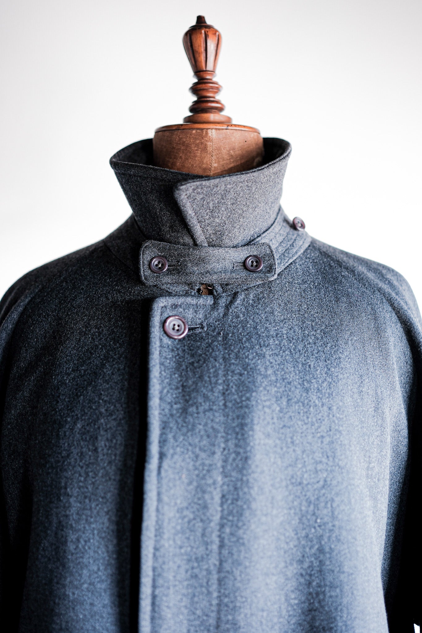 【~70's】Vintage Aquascutum Single Raglan Wool Rider Coat
