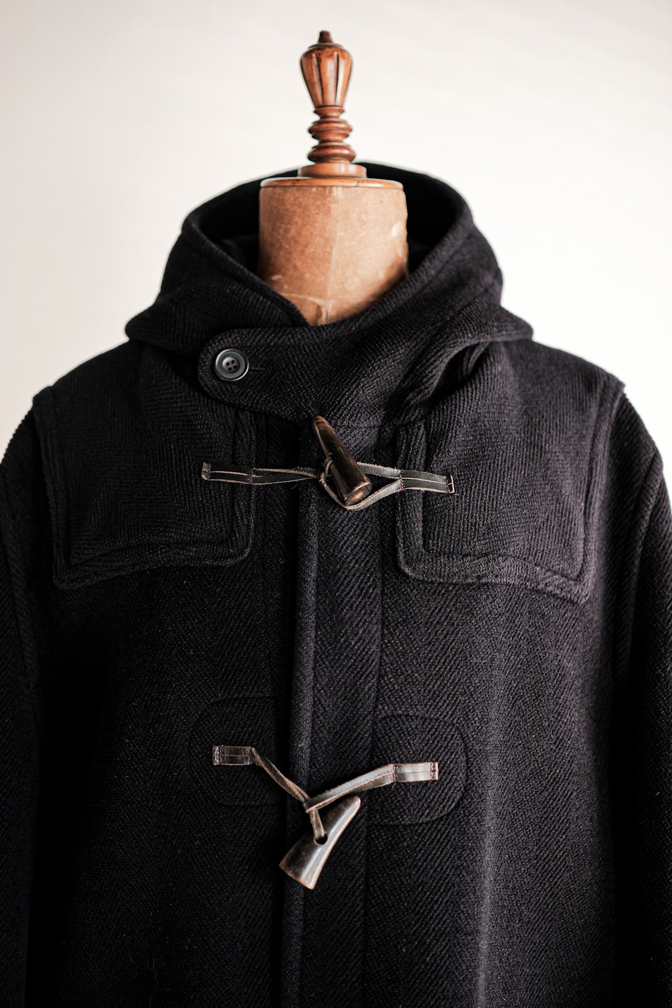 【~90's】Old INVERTERE Wool Duffle Coat Size.42 "Moorbrook"