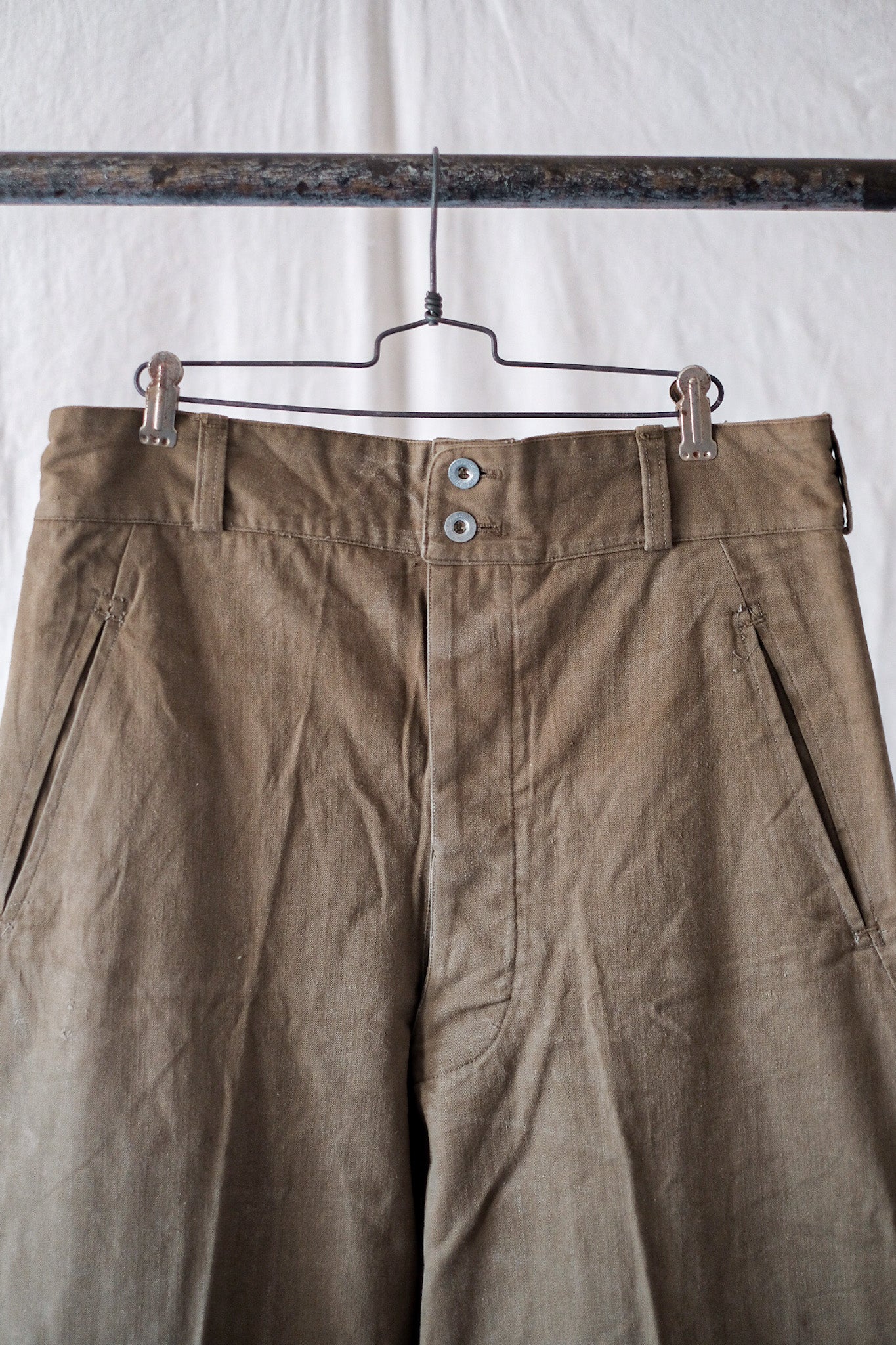 【~50's】French Army M47 Field Trousers "Motorcycle Type"