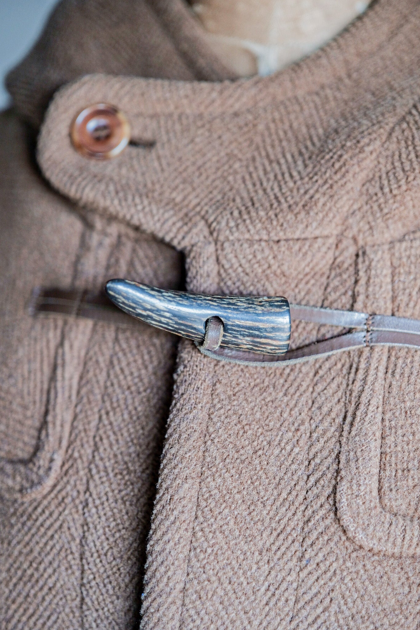 【~90's】Old INVERTERE Wool Duffle Coat "Moorbrook"