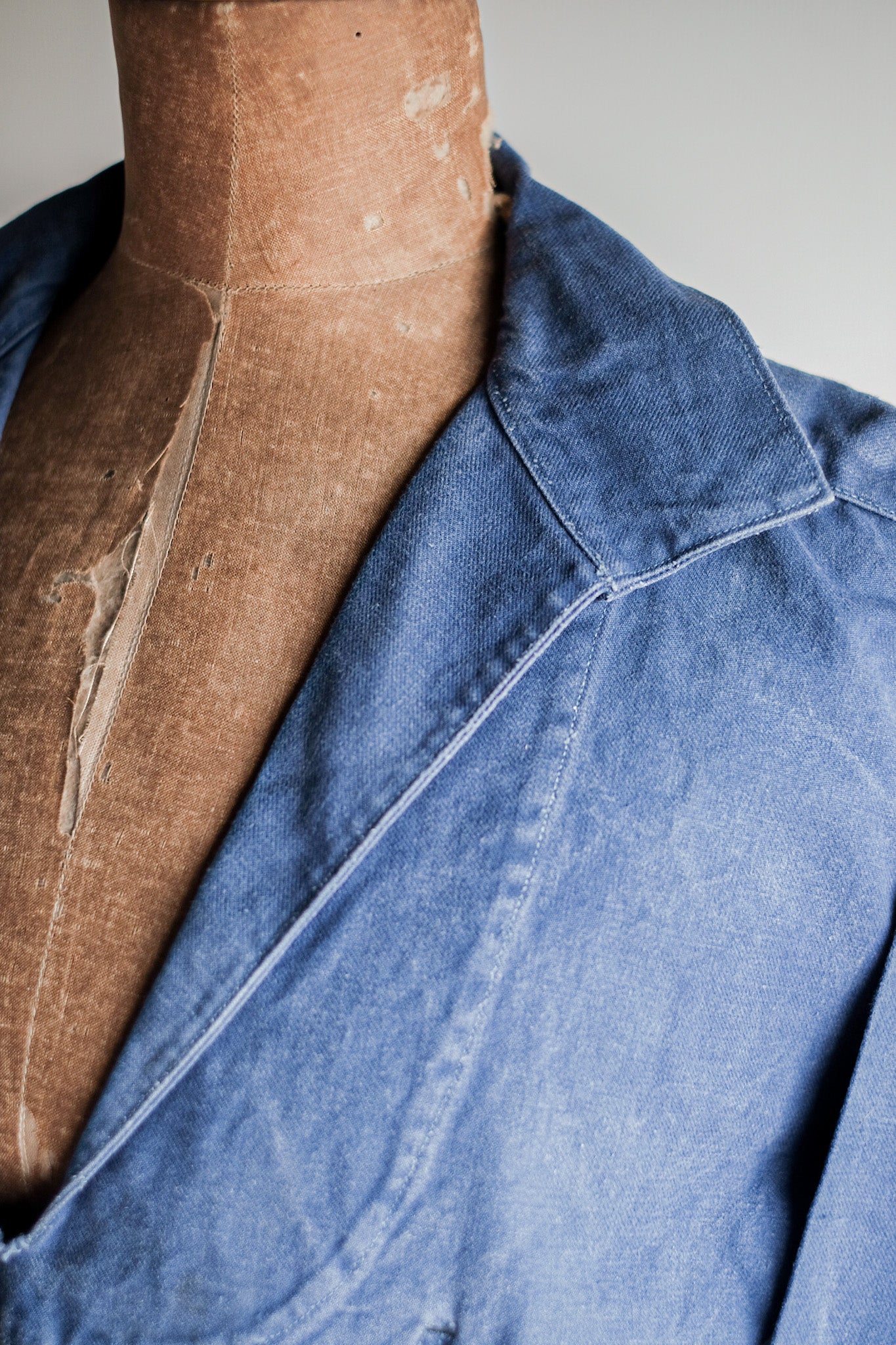 【~50's】French Vintage Indigo Metis Fisherman Smock