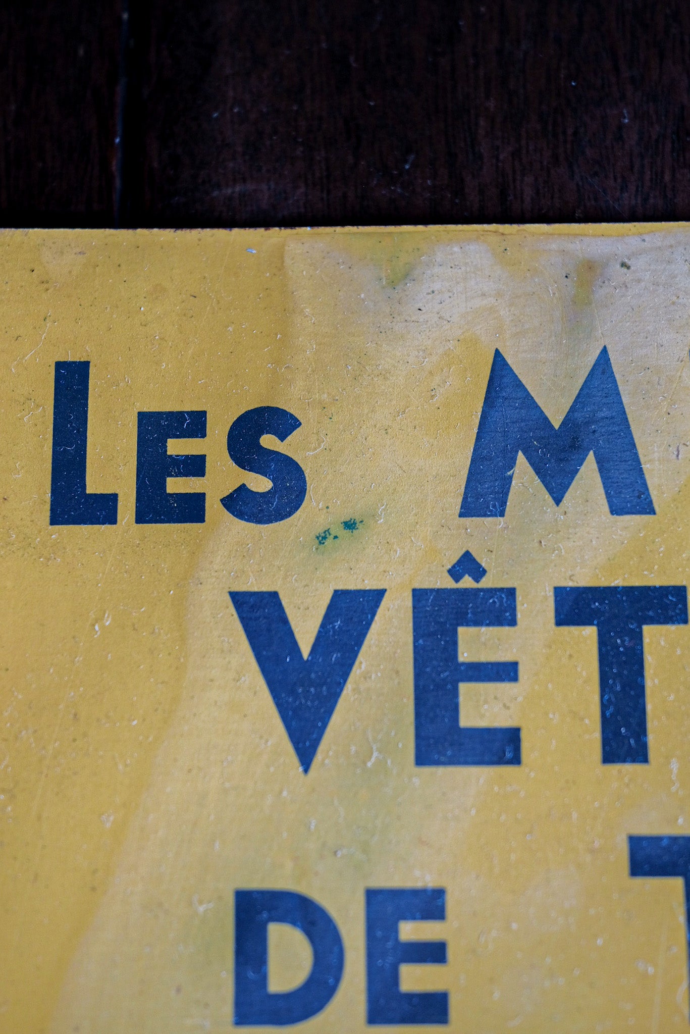 【~50's】French Vintage Advertising Painted Plate "Le Mont St Michel"