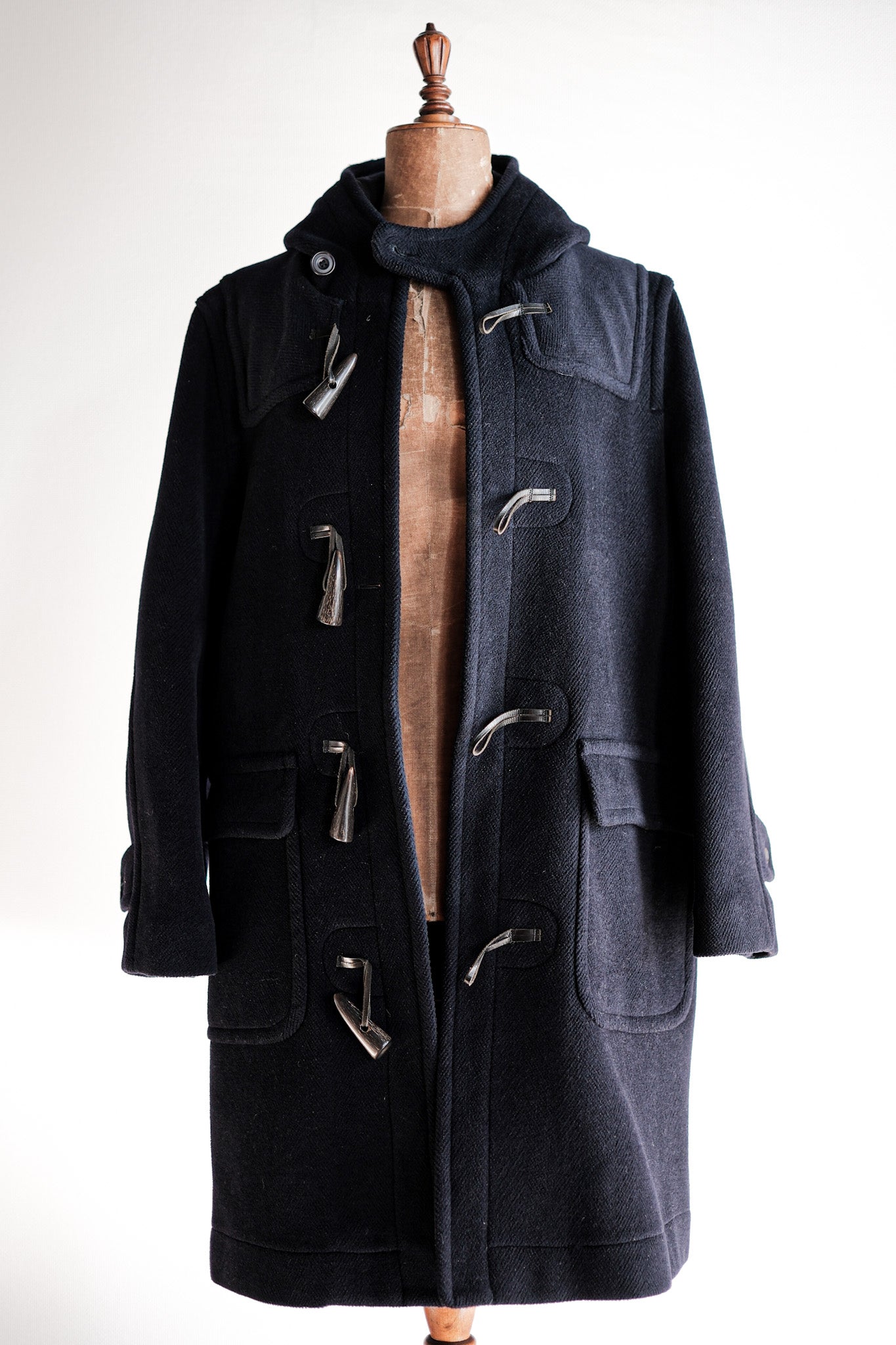【~90's】Old INVERTERE Wool Duffle Coat "Moorbrook"