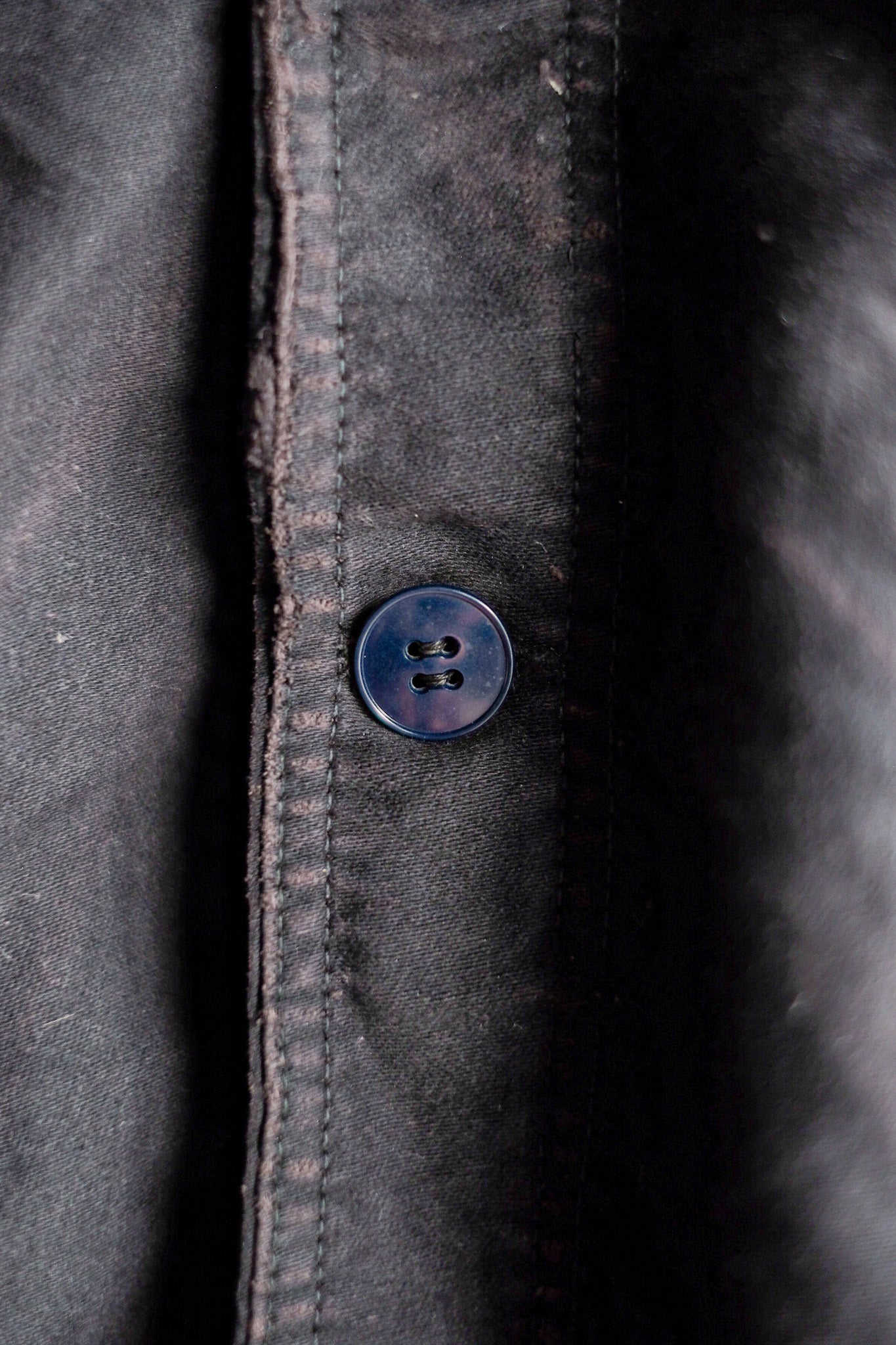 【~60's】French Vintage Black Moleskin Work Jacket