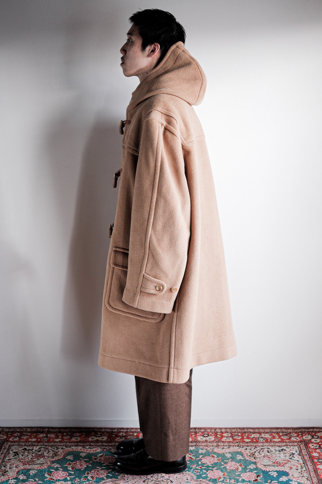 【~90's】Old INVERTERE Wool Duffle Coat "Moorbrook"